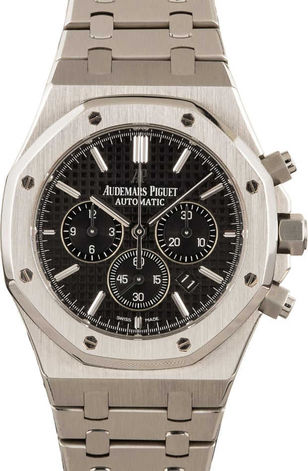 Pre-Owned Audemars Piguet Royal Oak Black Dial
