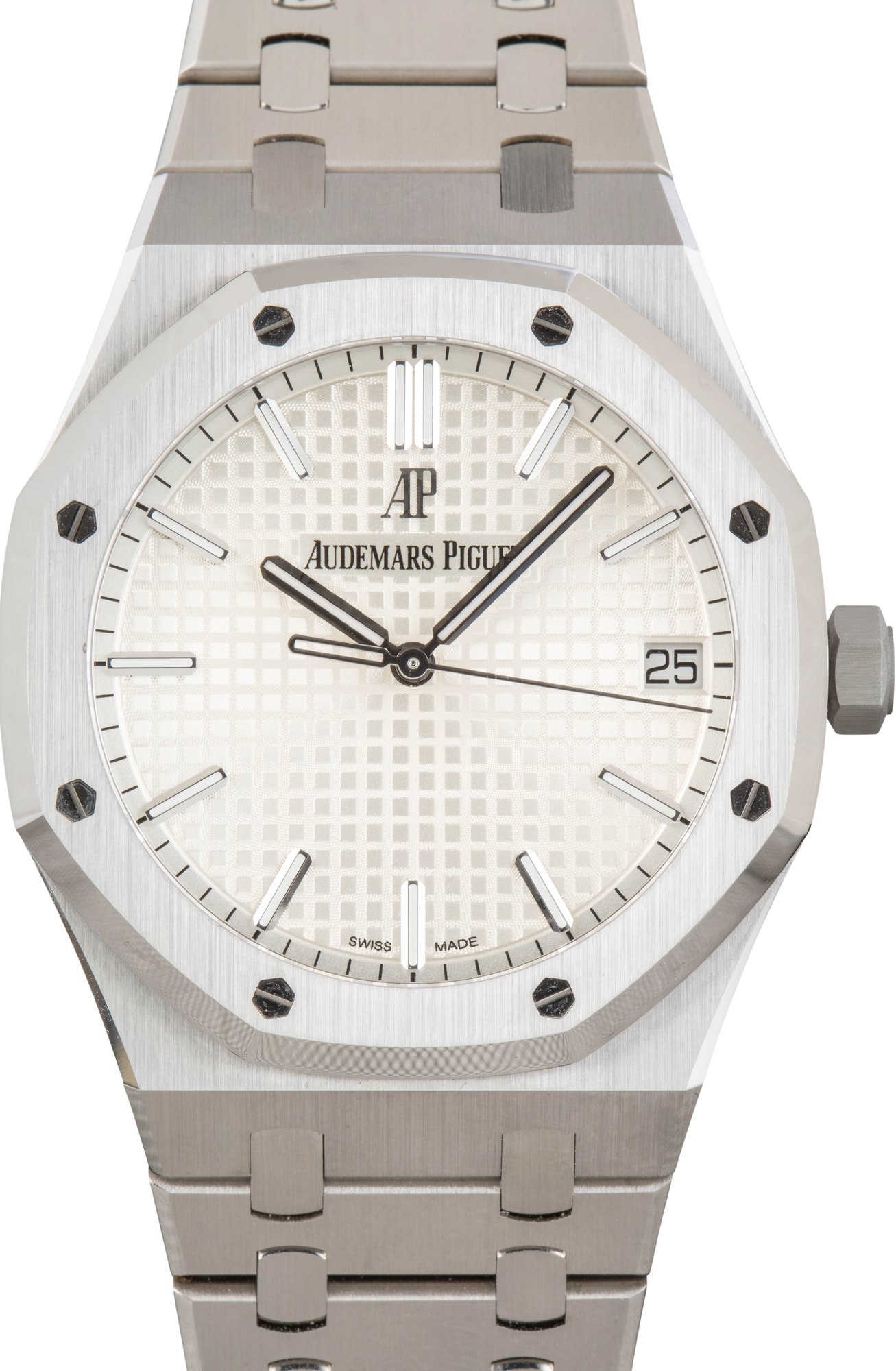 Audemars Piguet Royal Oak Selfwinding Silver Grande Tapisserie Dial