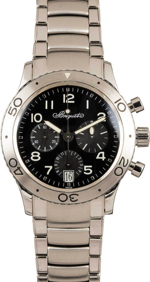 Pre-Owned Breguet Type XX 3820 Black Dial