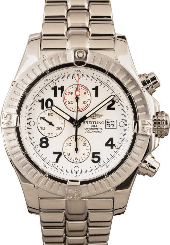 Breitling Super Avenger A13370 White