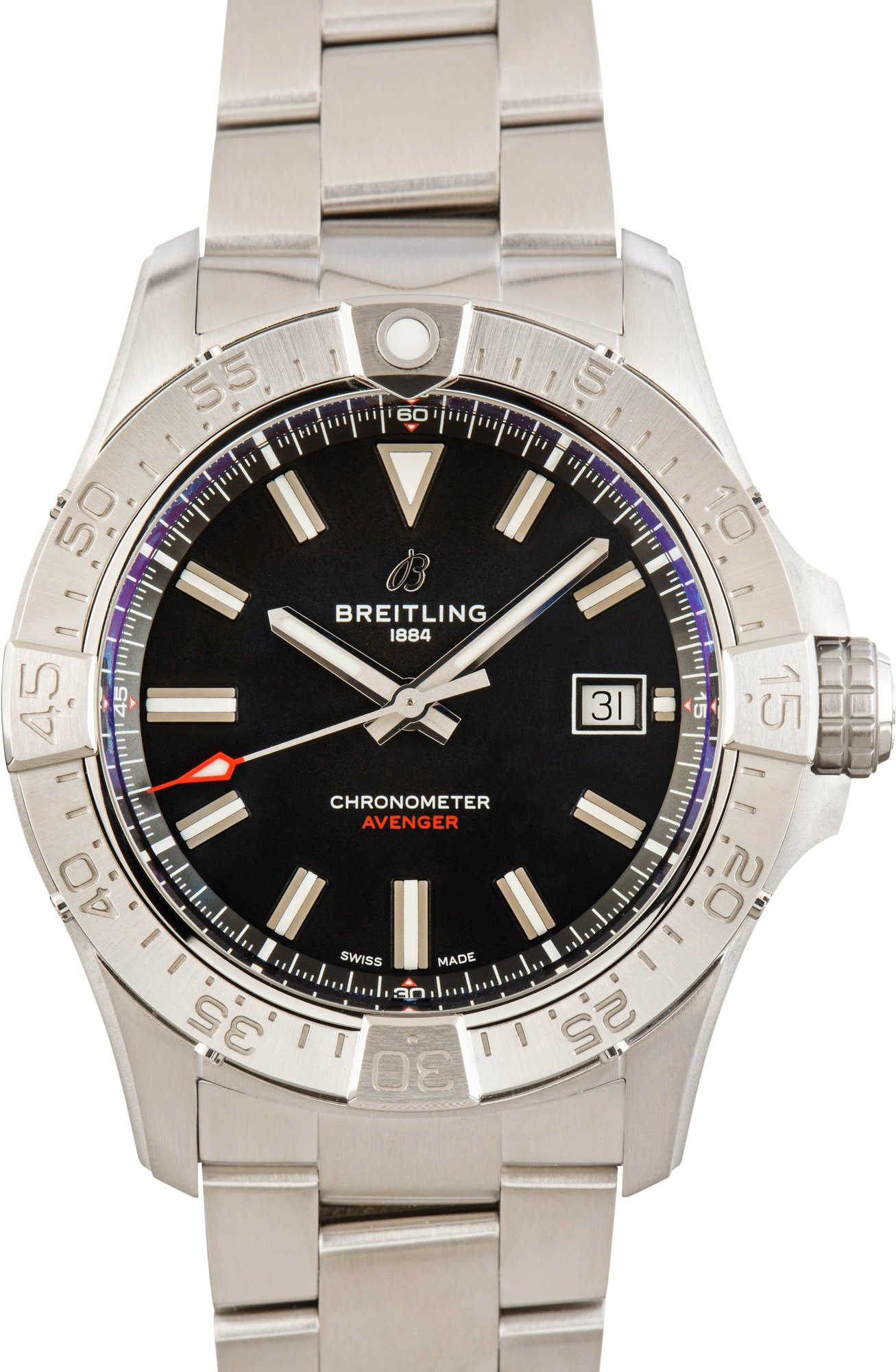 Breitling Avenger Automatic 42 Stainless Steel Black Dial