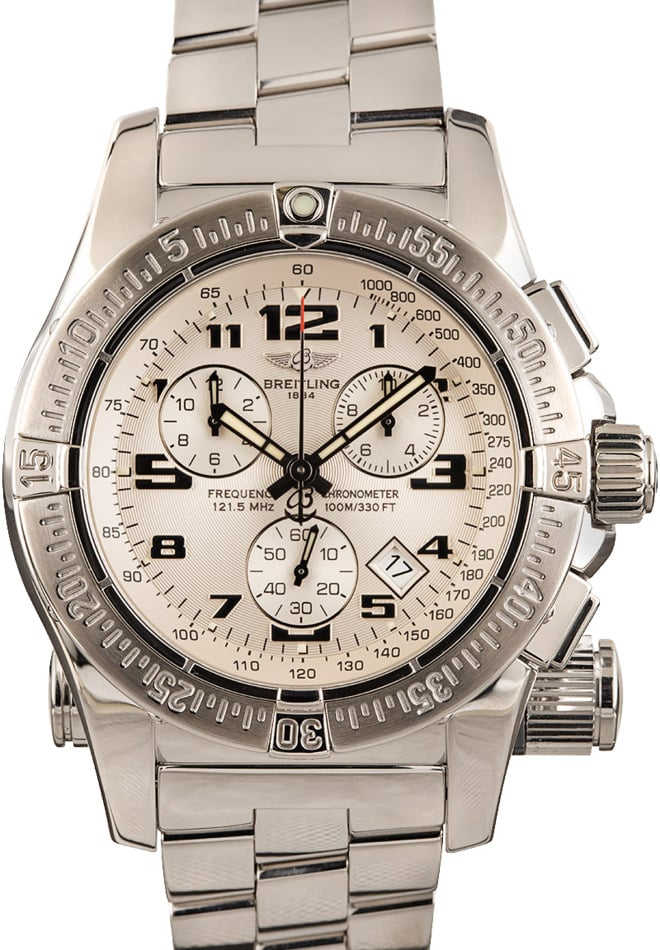 Pre-Owned Breitling Emergency Mission Silver Dial