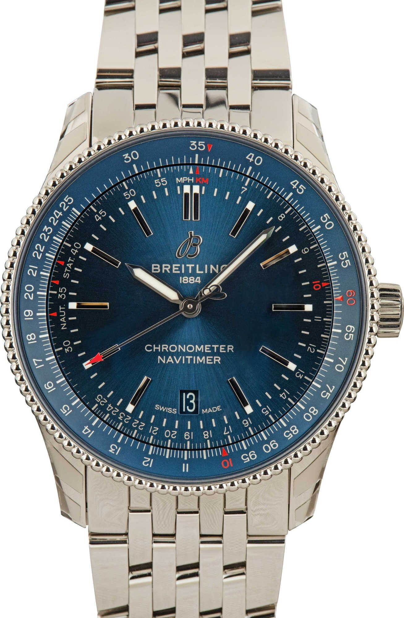 腕時計 BREITLING 袖元に高級感と伝統を纏わせる ナビタイマー オートマチック 41