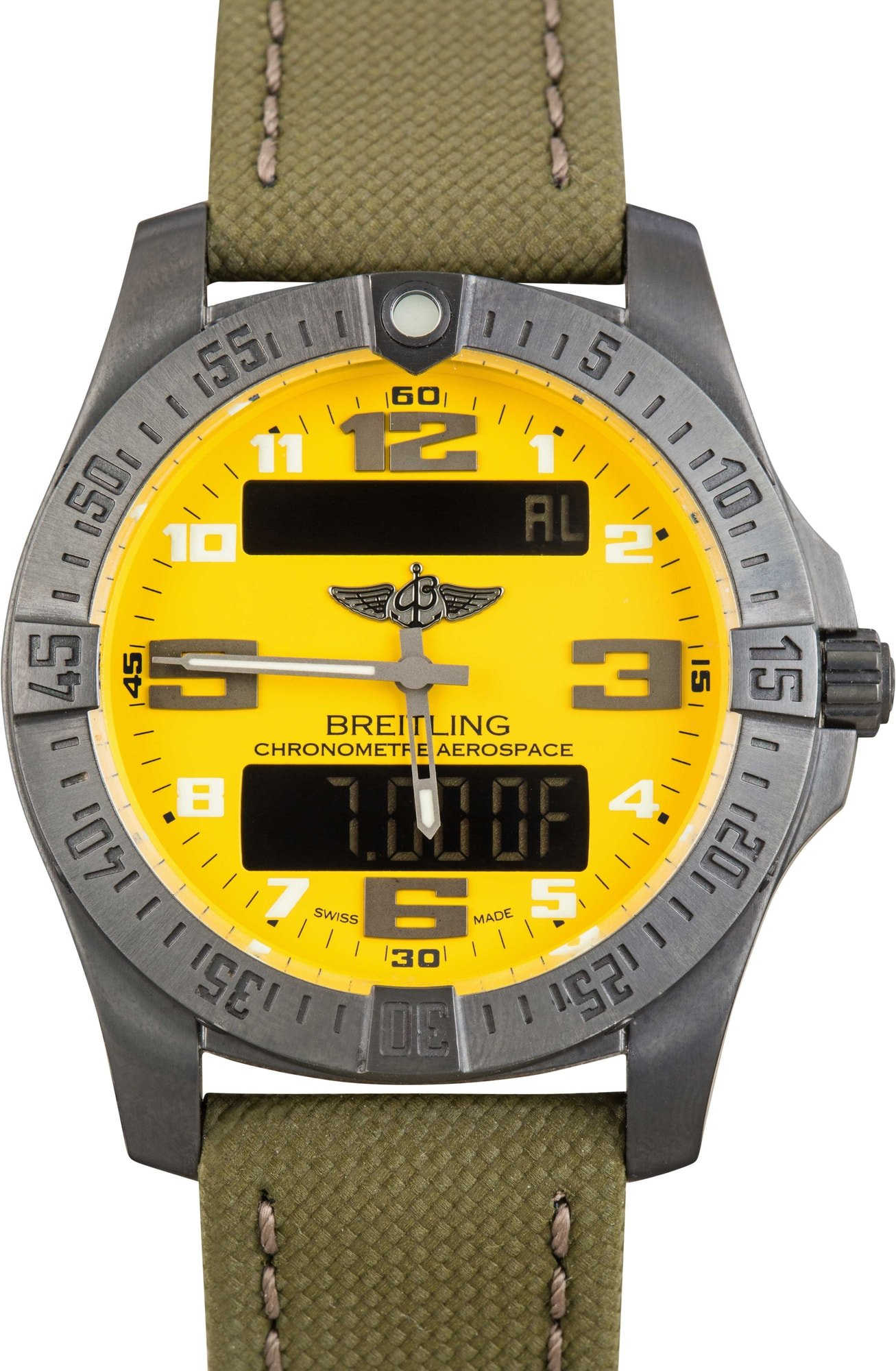 Pre-owned Breitling Aerospace EVO Yellow Dial