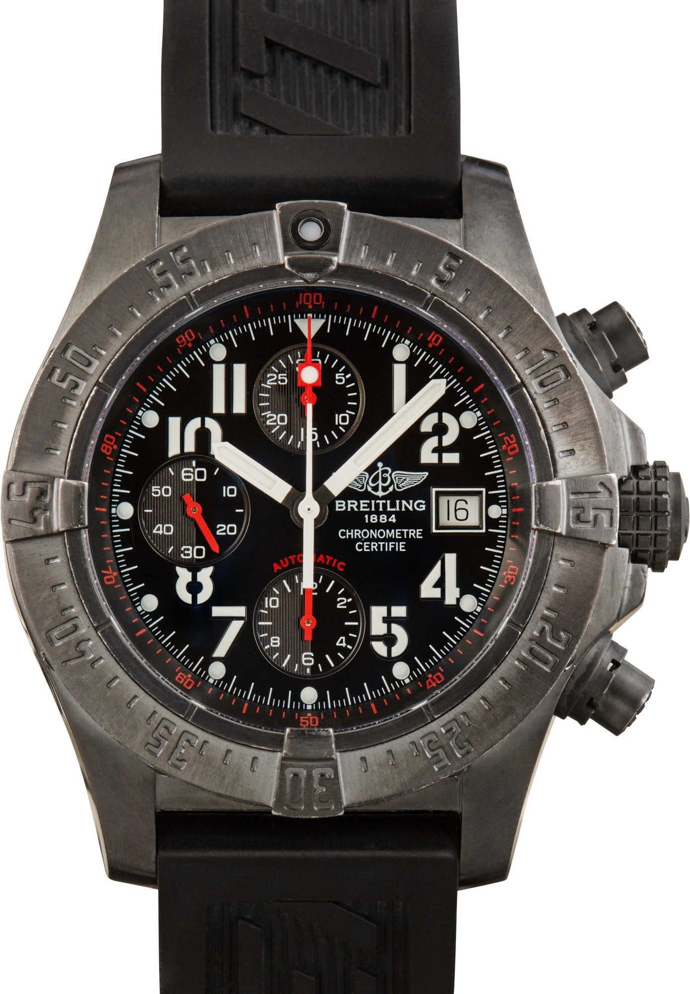 Pre-Owned Breitling Avenger Skyland Black Steel