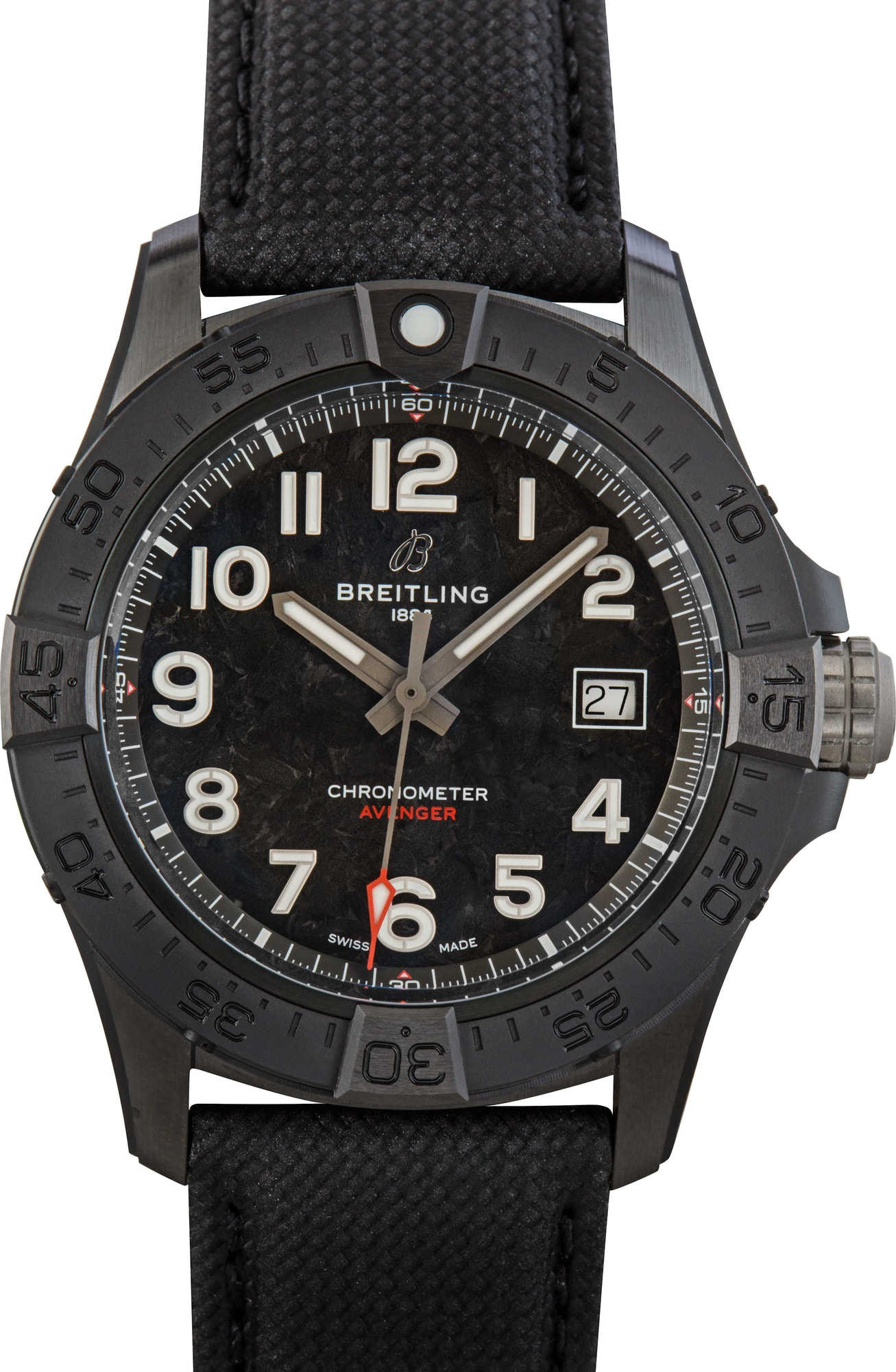 Pre-owned Breitling Avenger Automatic 42 Night Mission Ceramic