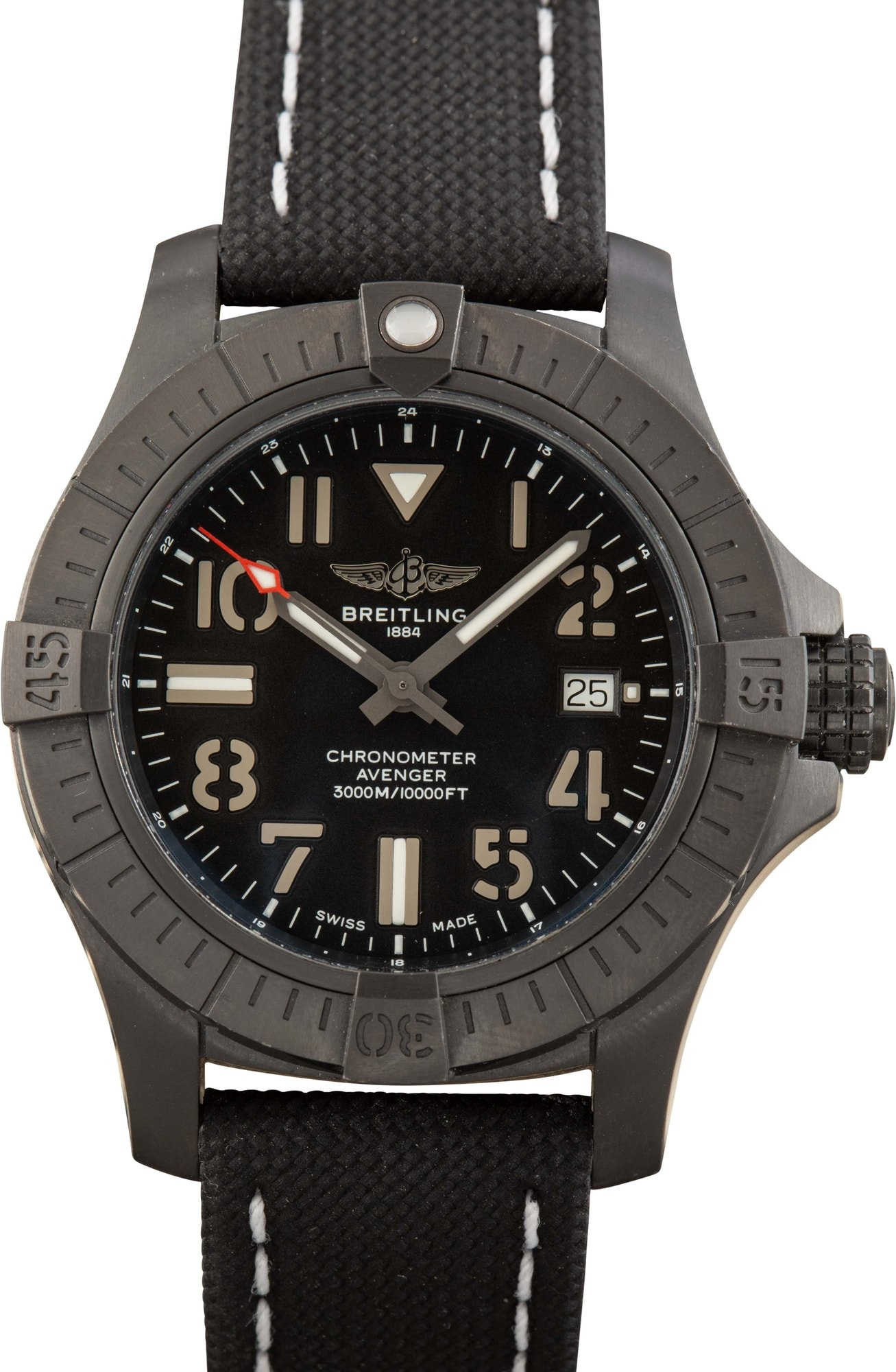 Preowned Breitling Avenger Seawolf DLC Coated Titanium
