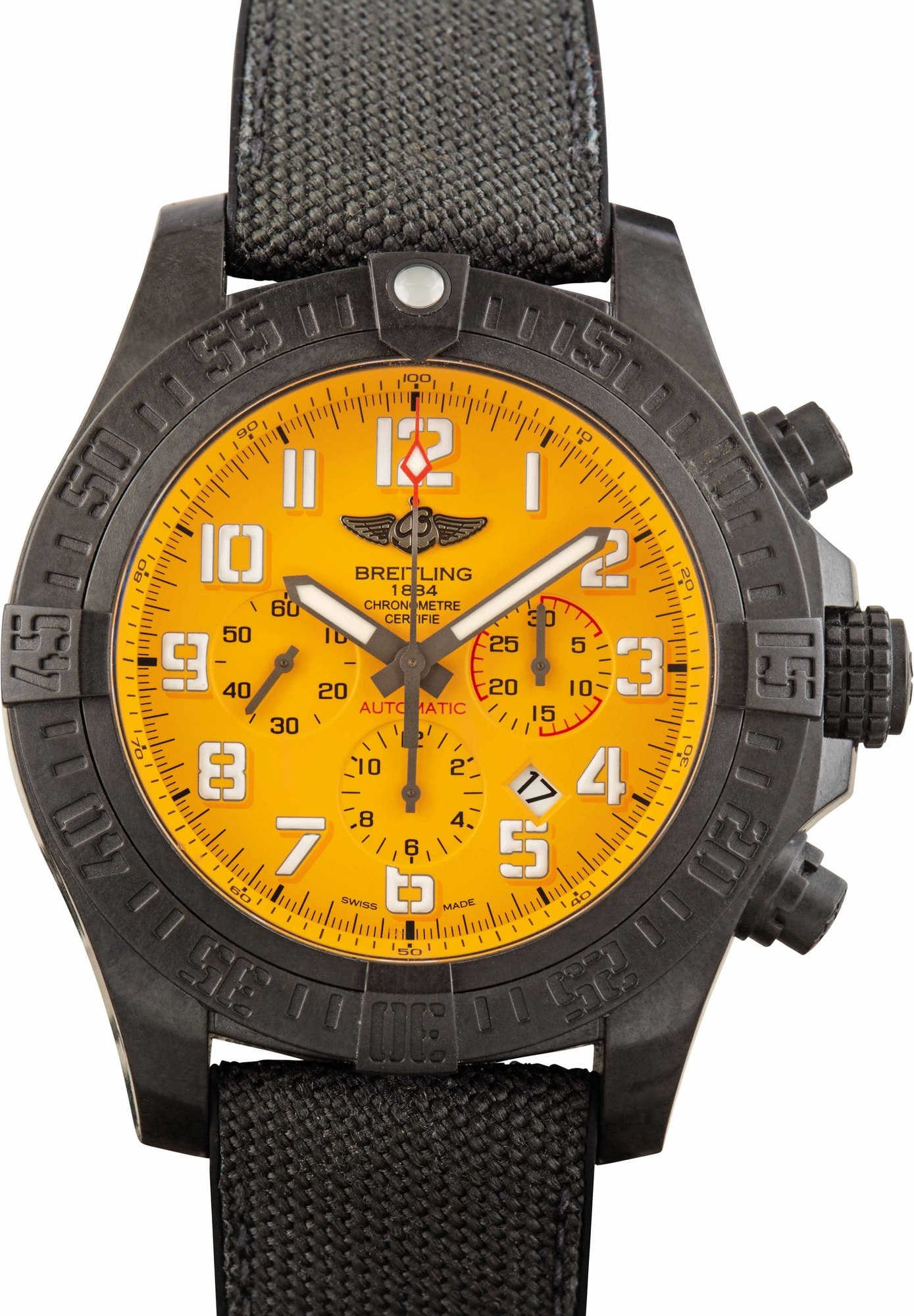 Breitling Avenger Hurricane Chronograph Yellow Dial