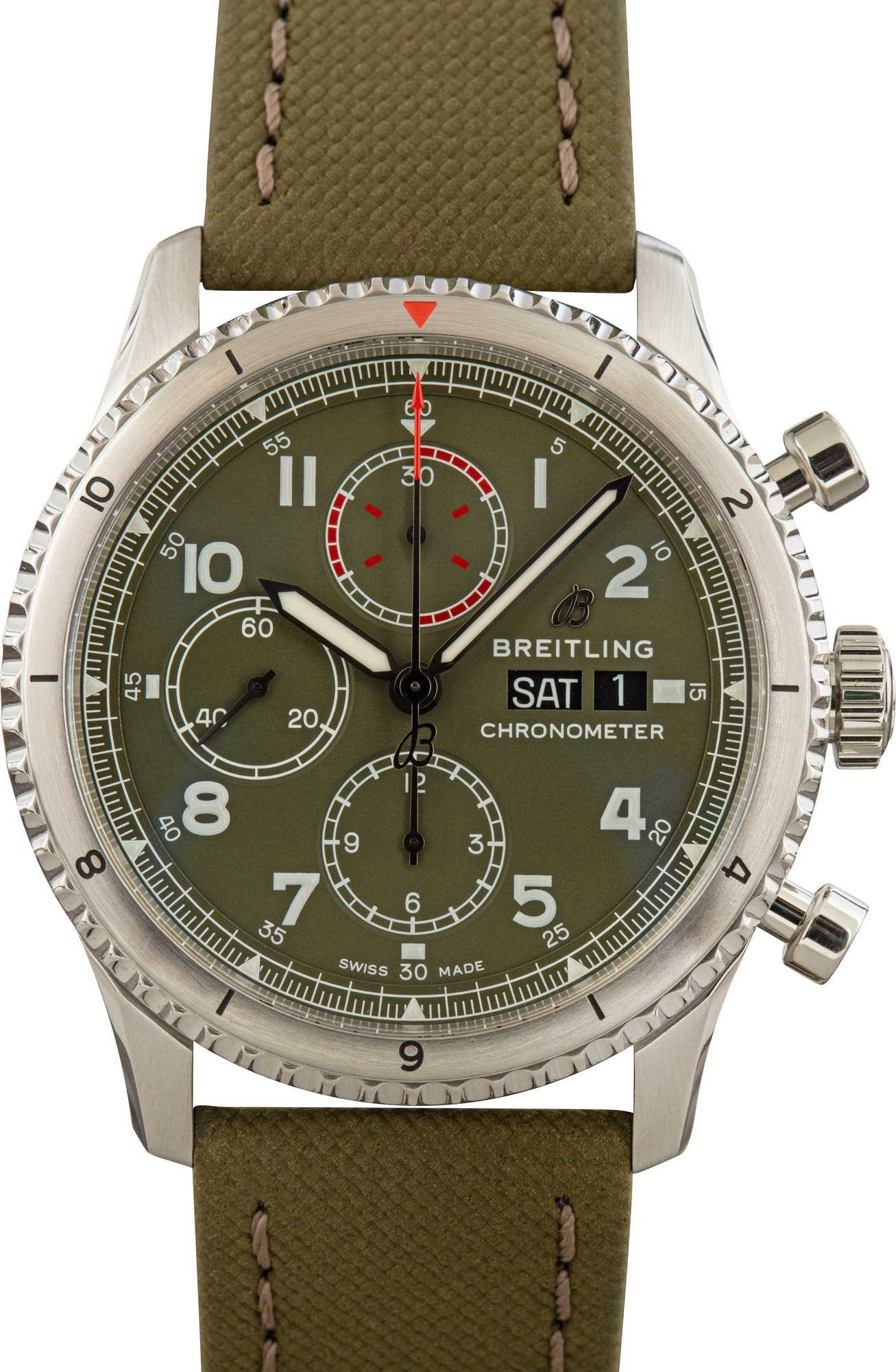 Breitling Aviator 8 Green Dial