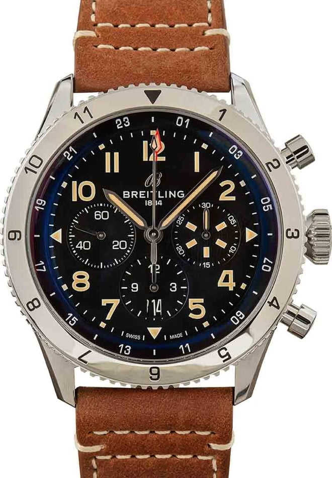 Breitling Super AVI Chronograph Black Dial