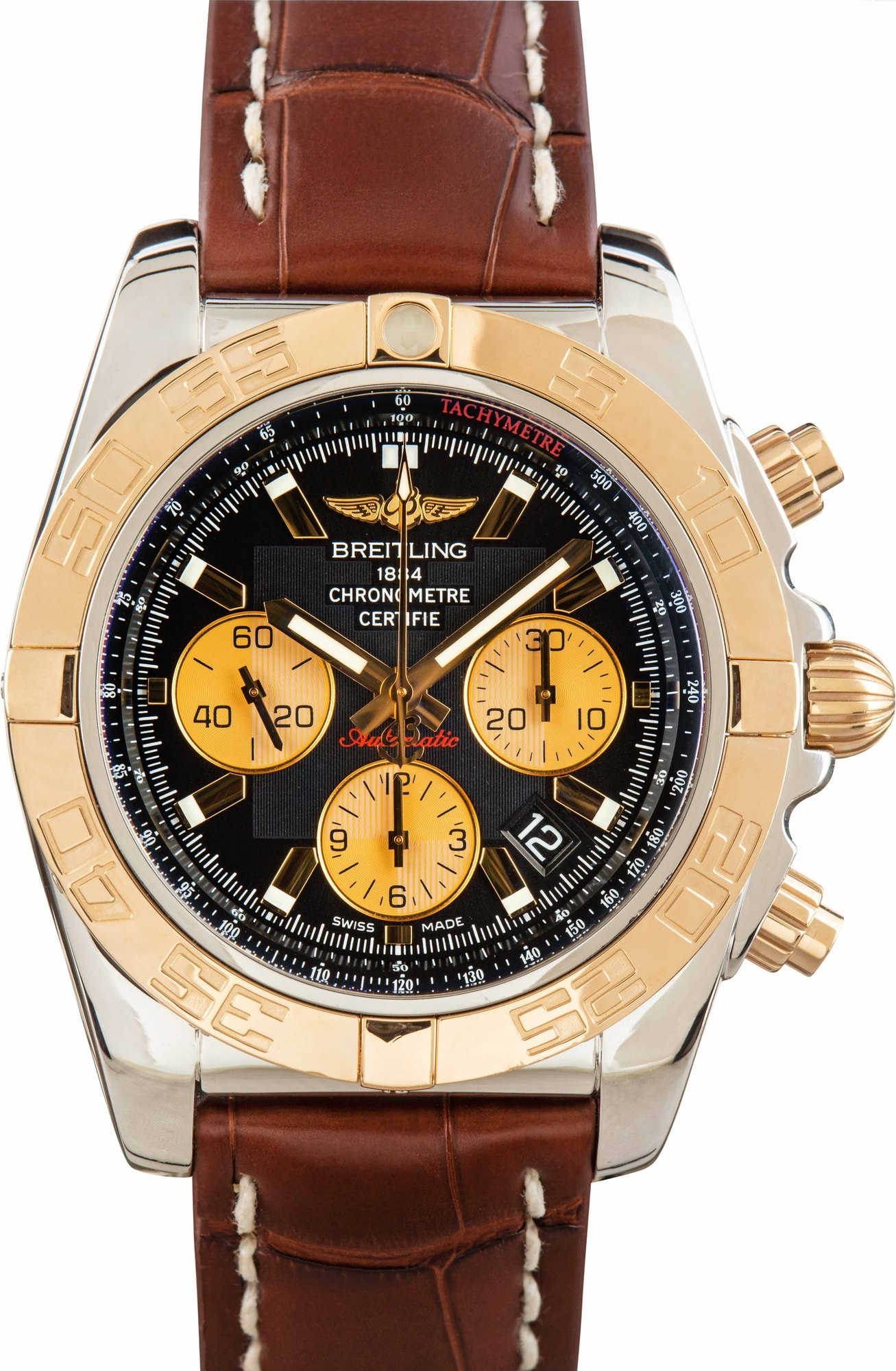 Breitling Chronomat 44 Chronograph Black Index Dial