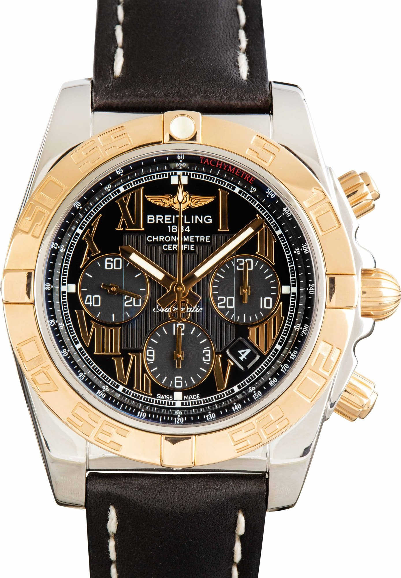 Breitling Chronomat 44 Chronograph Black Roman Dial