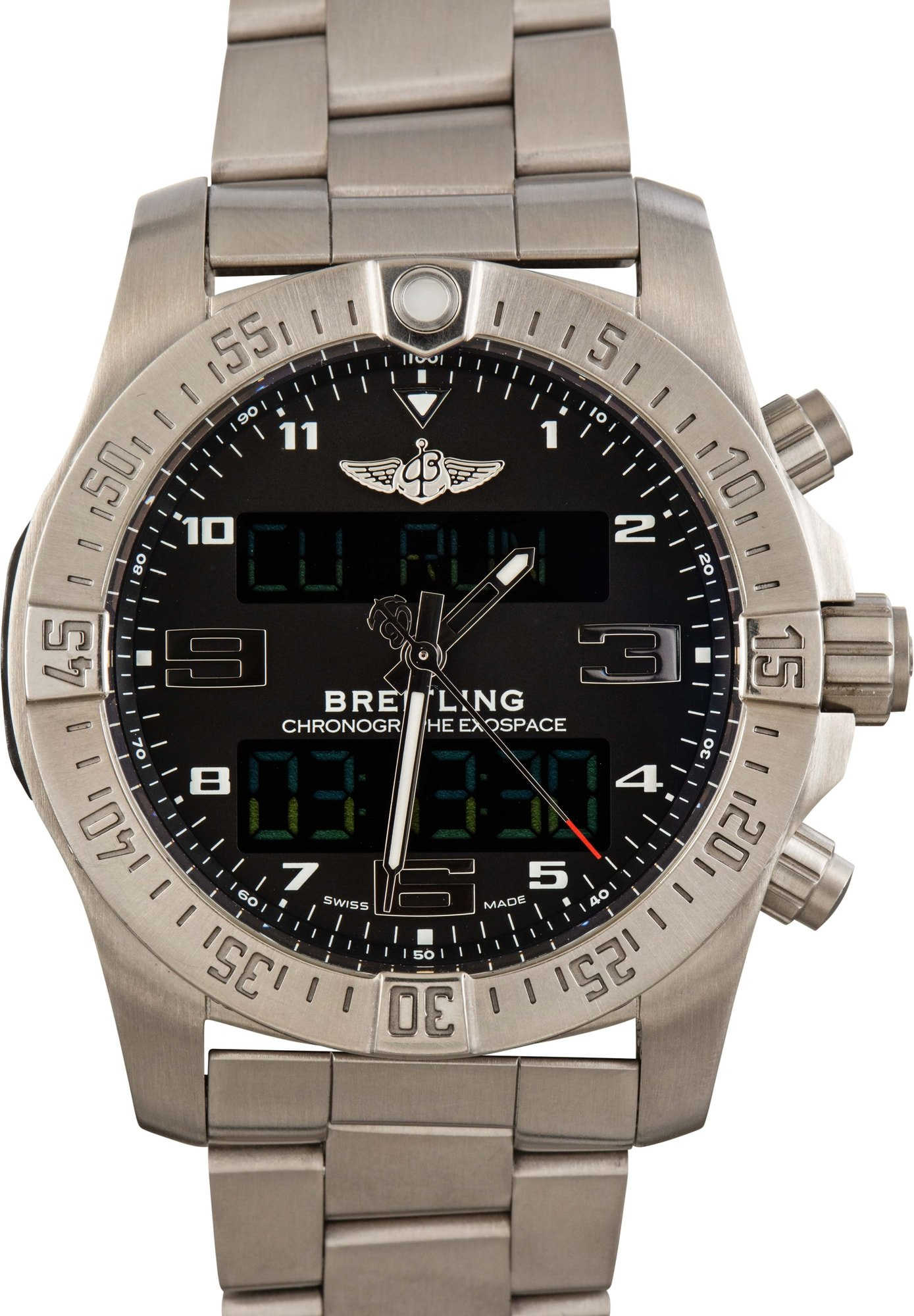 Pre-owned Breitling Exospace B55 Chronograph Digital Display