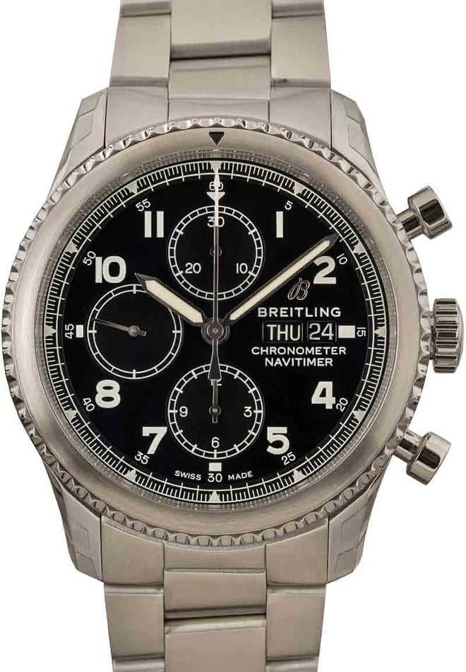 Pre-Owned Breitling Navitimer Black Dial