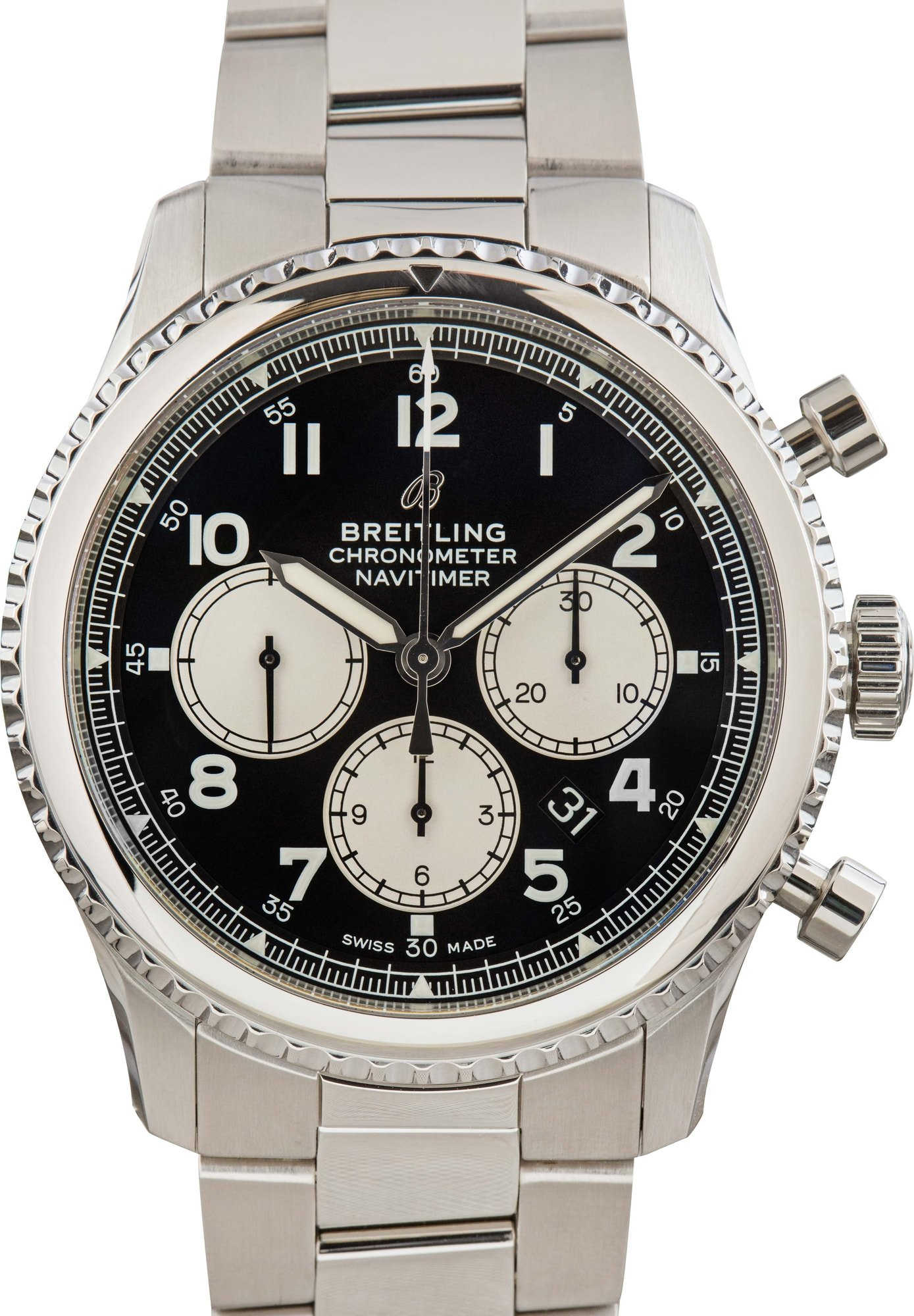 Pre-owned Breitling Navitimer 8 B01 Chronograph 43 Black Dial