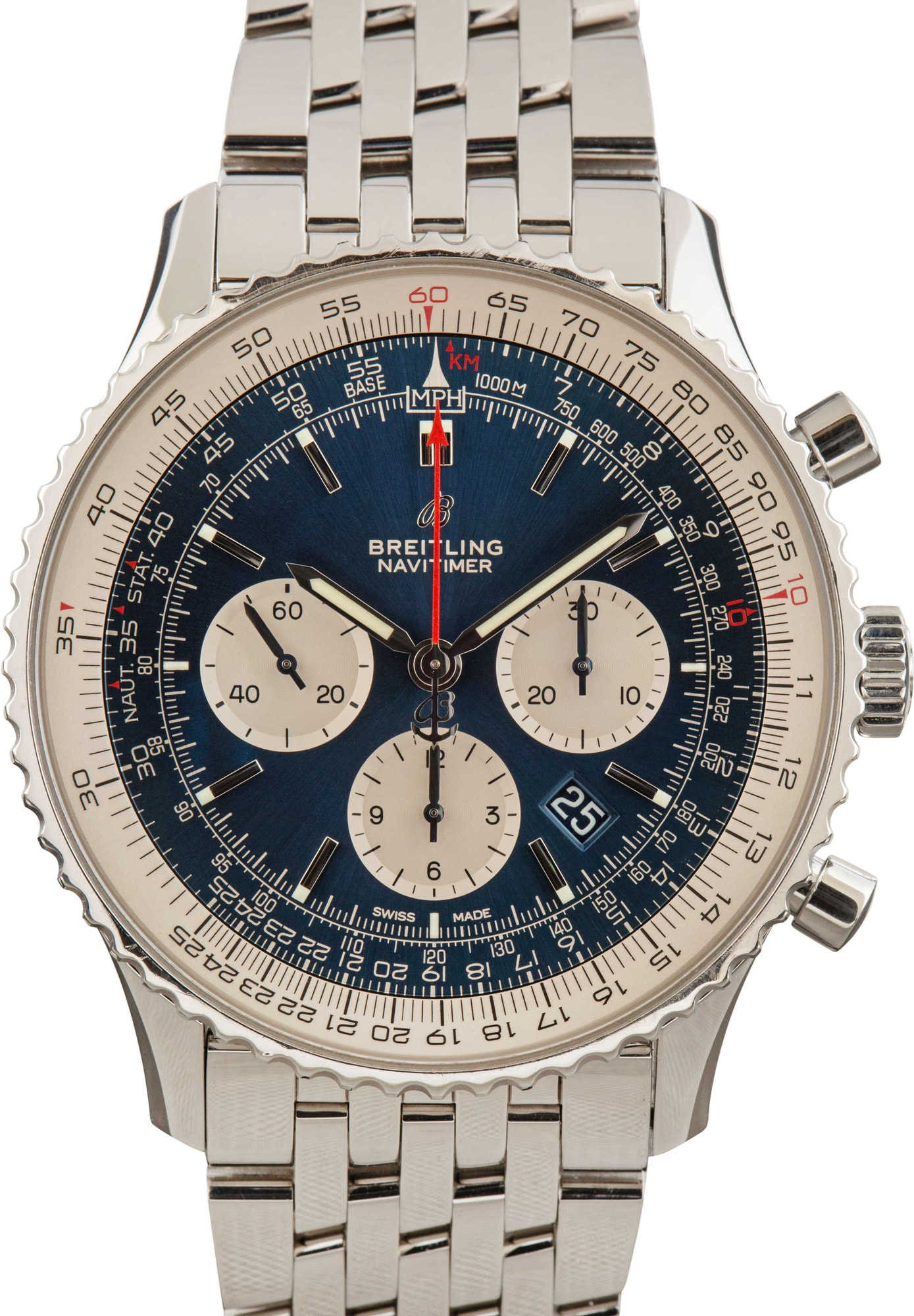 Breitling Navitimer Blue Index Dial