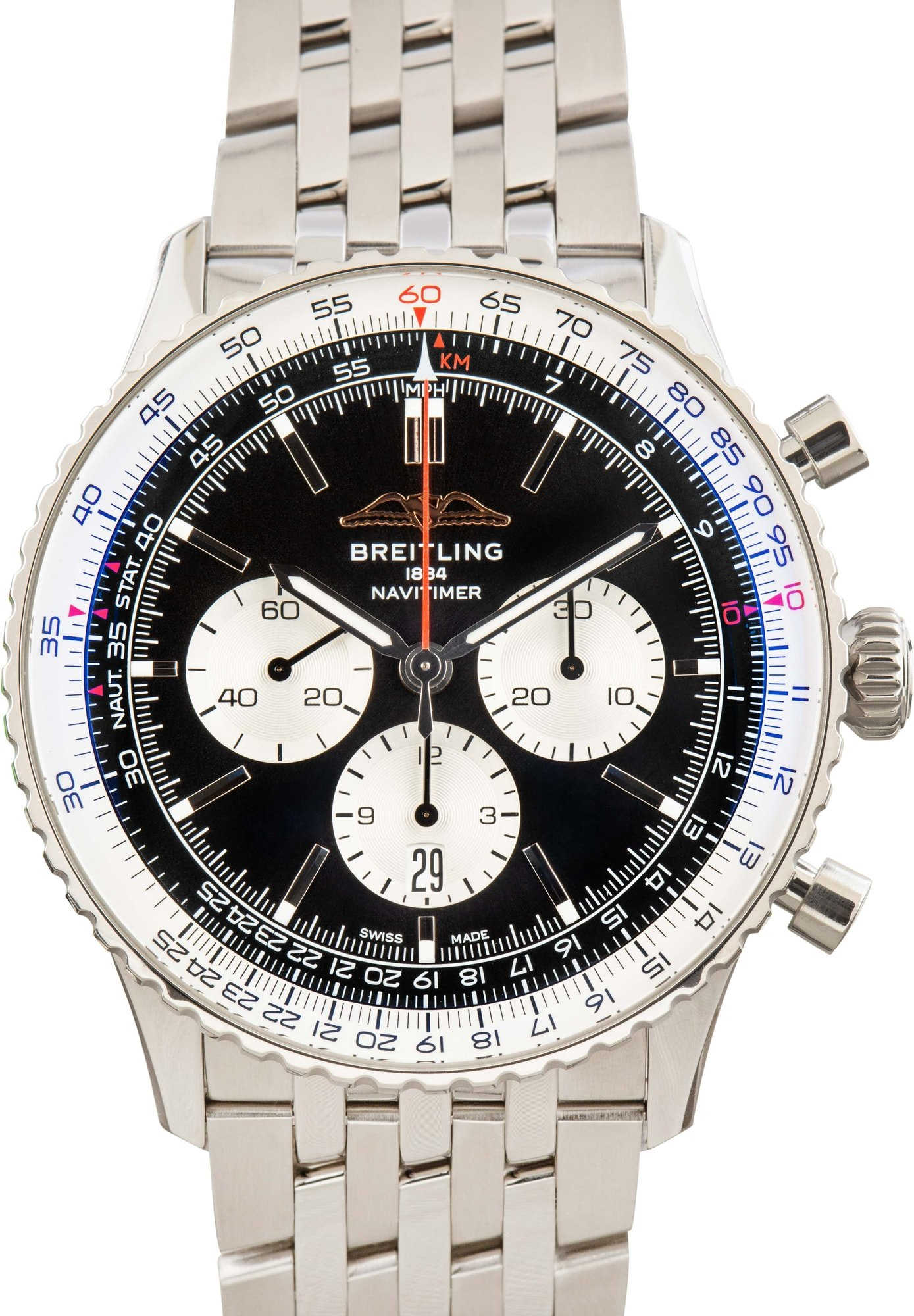 Used Breitling Navitimer B01 Chronograph 46 Black Dial