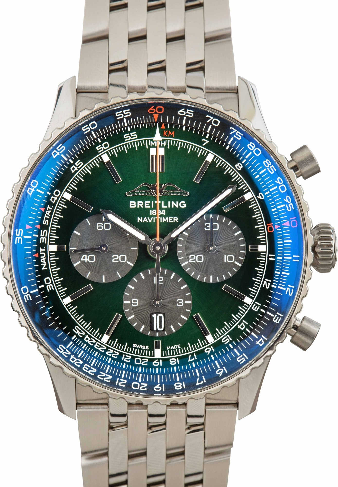 Breitling Navitimer B01 Chronograph 46 Green Dial