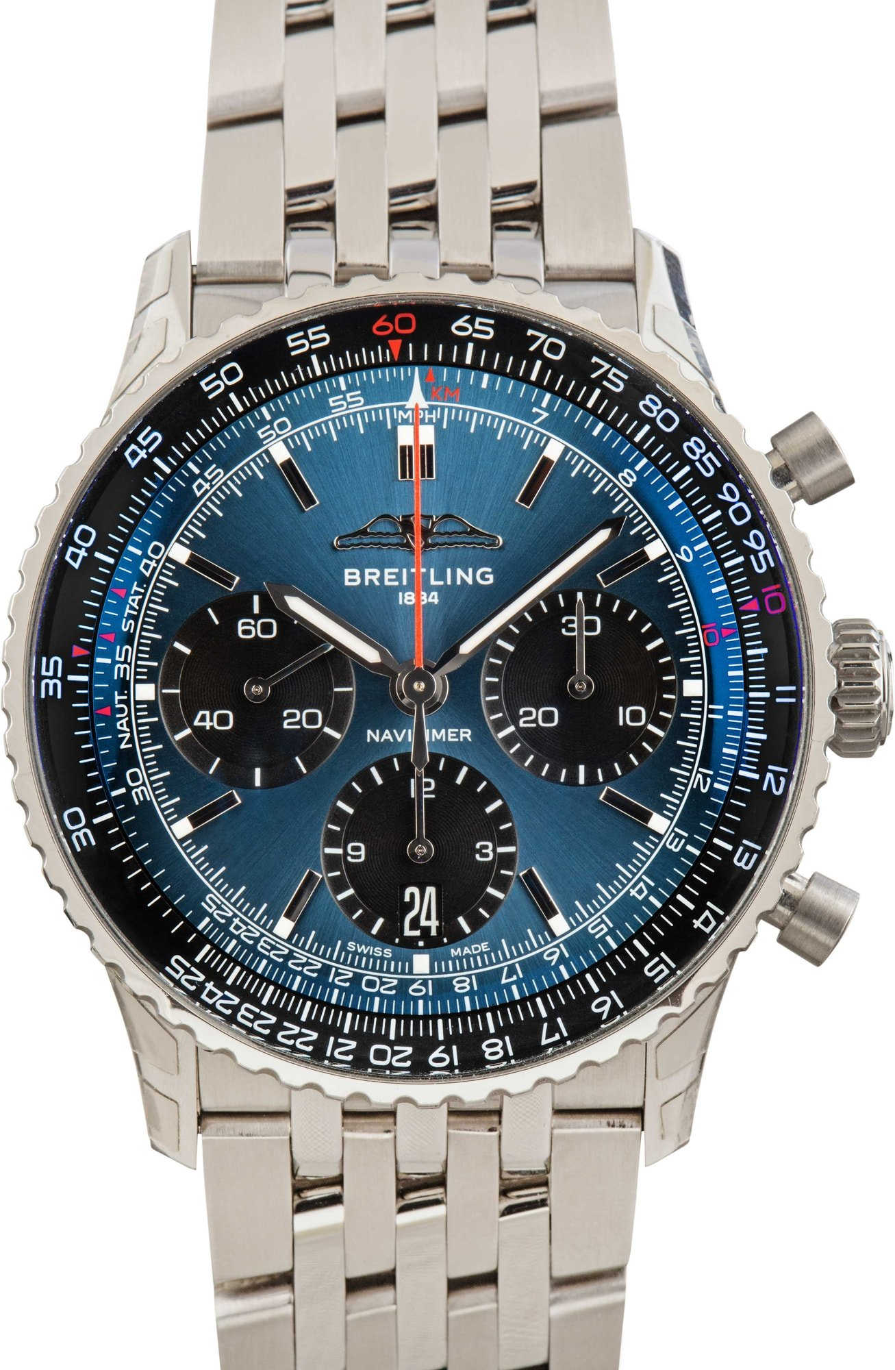 Breitling Navitimer Chronograph Blue Index Dial