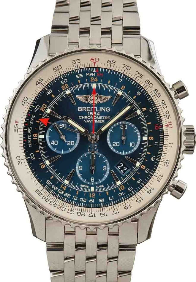Breitling Navitimer GMT Blue Dial