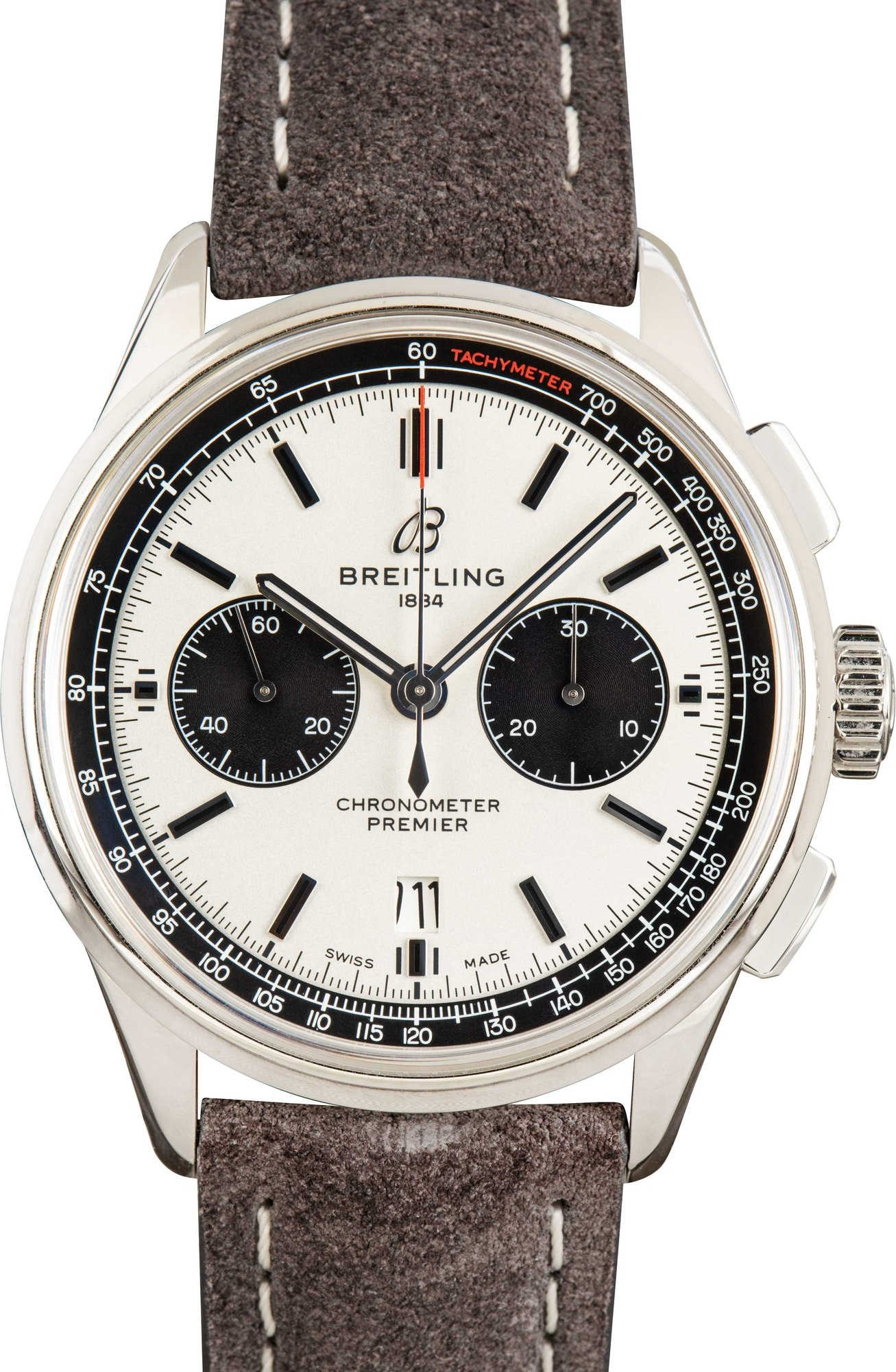 Breitling Premier B01 Ref AB0118 Silver Dial