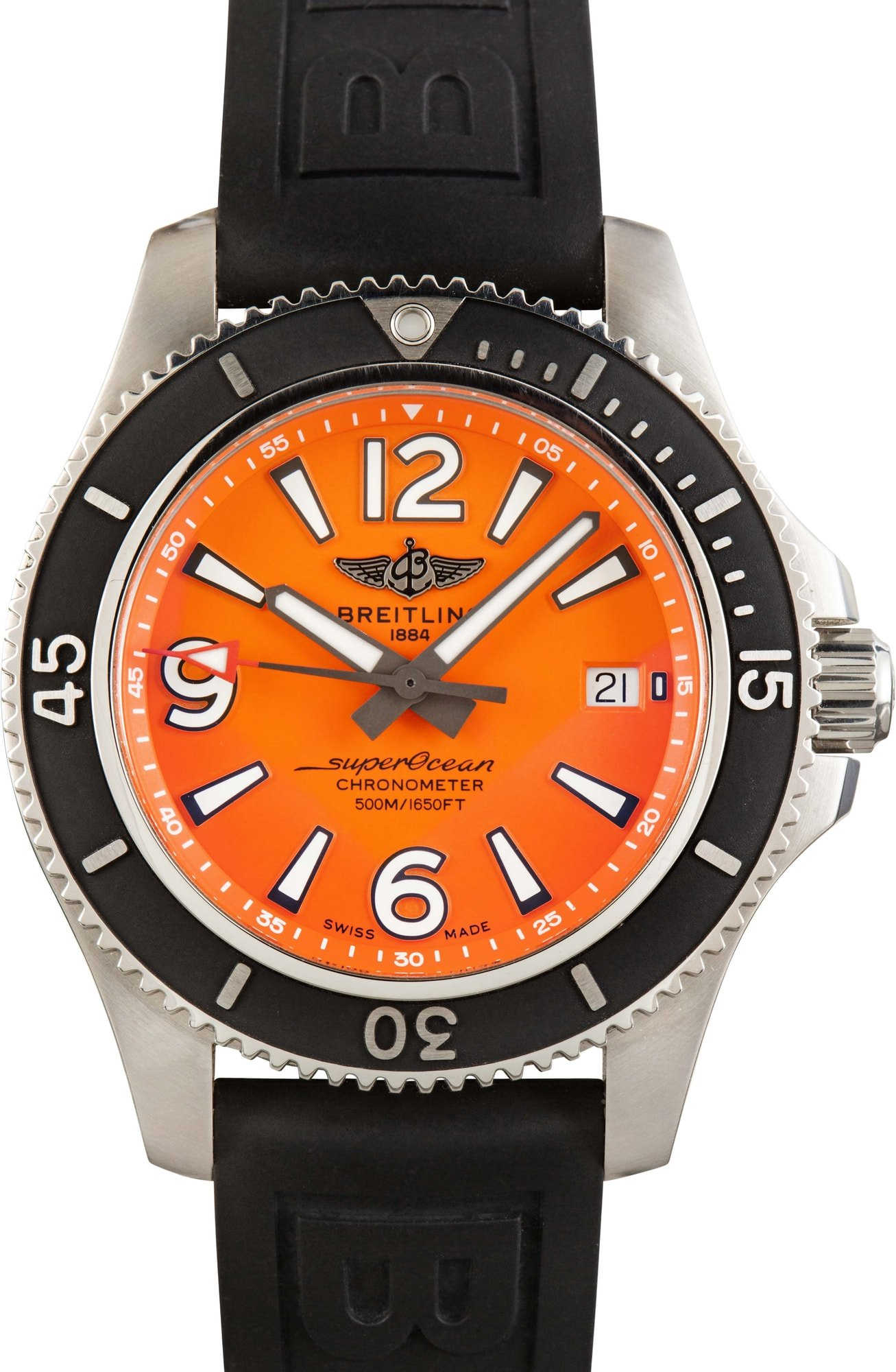 Breitling Superocean Automatic Orange Dial