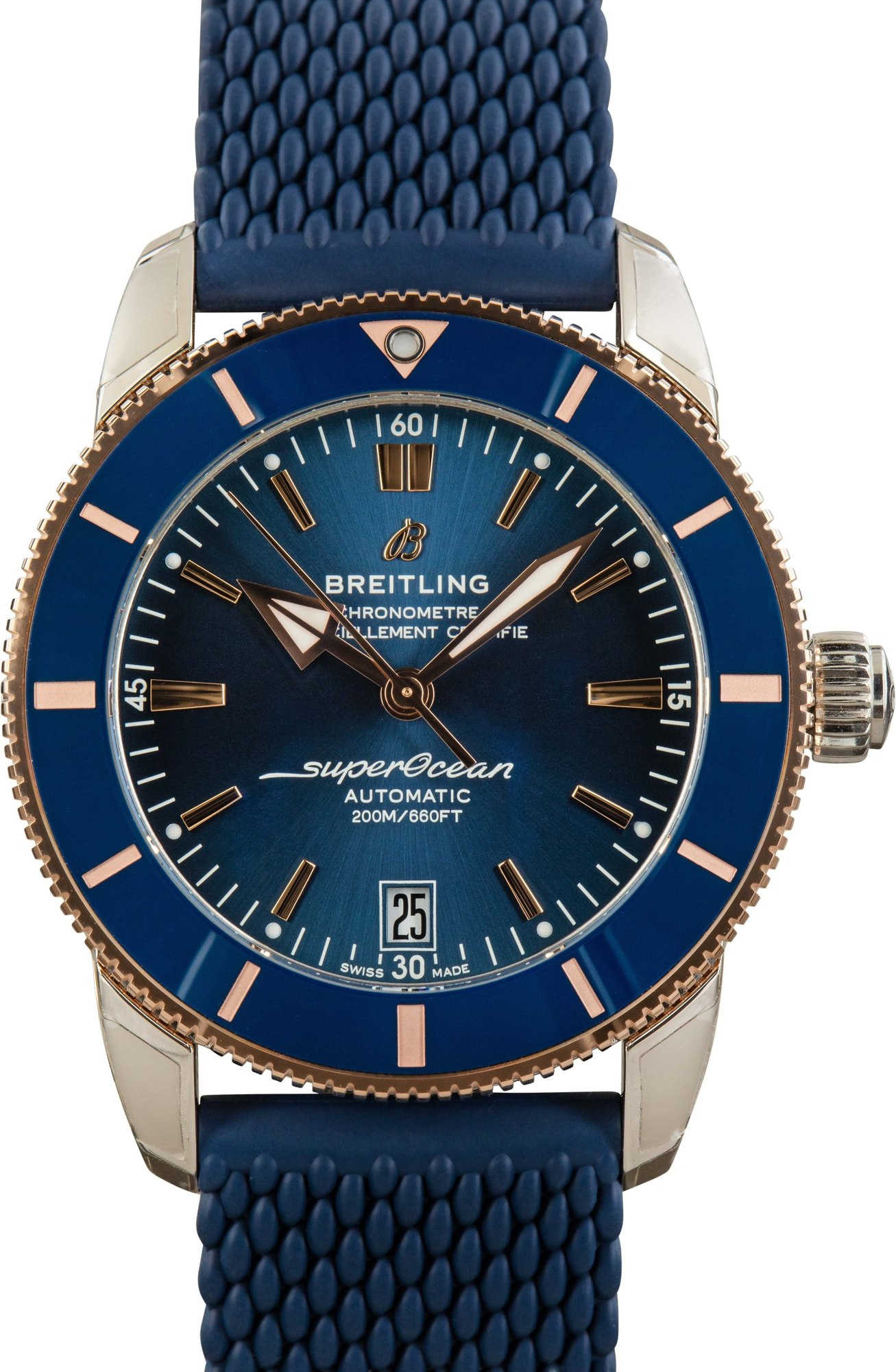 Pre-owned Breitling Superocean Heritage B20 Automatic 42 Blue Dial