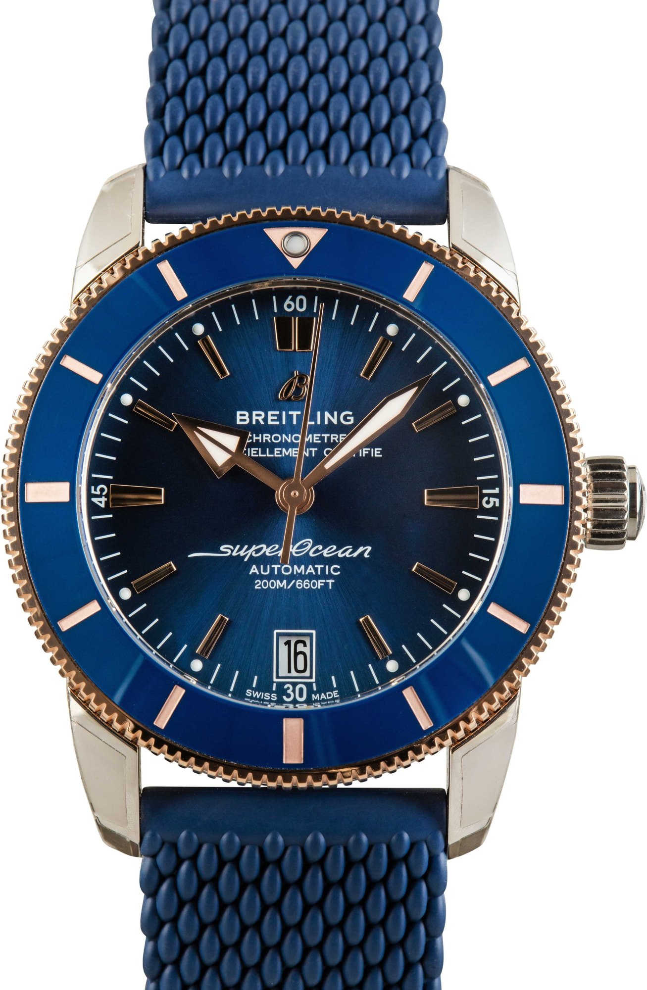Pre-owned Breitling Superocean Heritage B20 42 Blue Dial