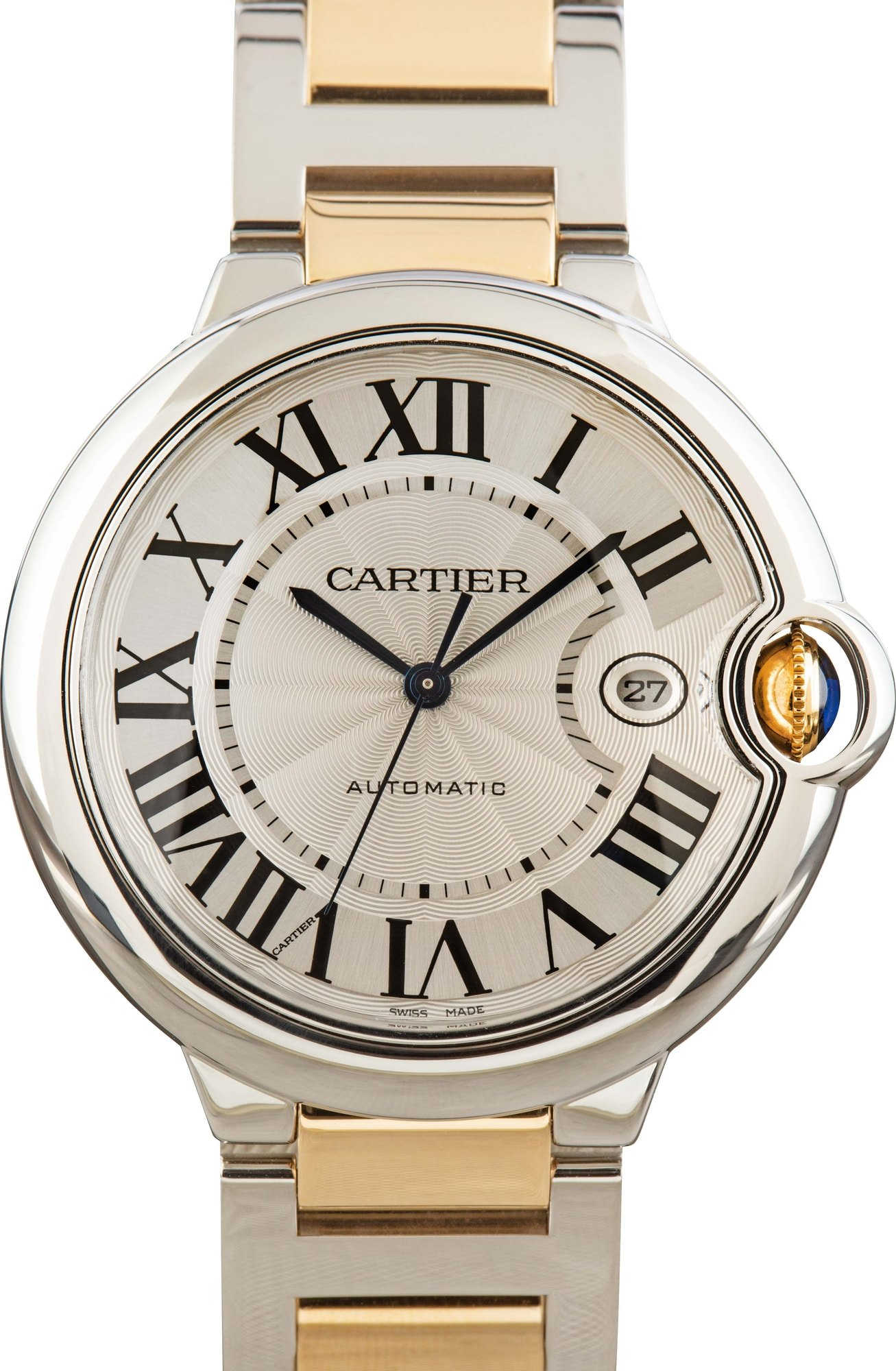 Cartier Ballon Bleu 42 Ref W69009Z3 Steel & Yellow Gold