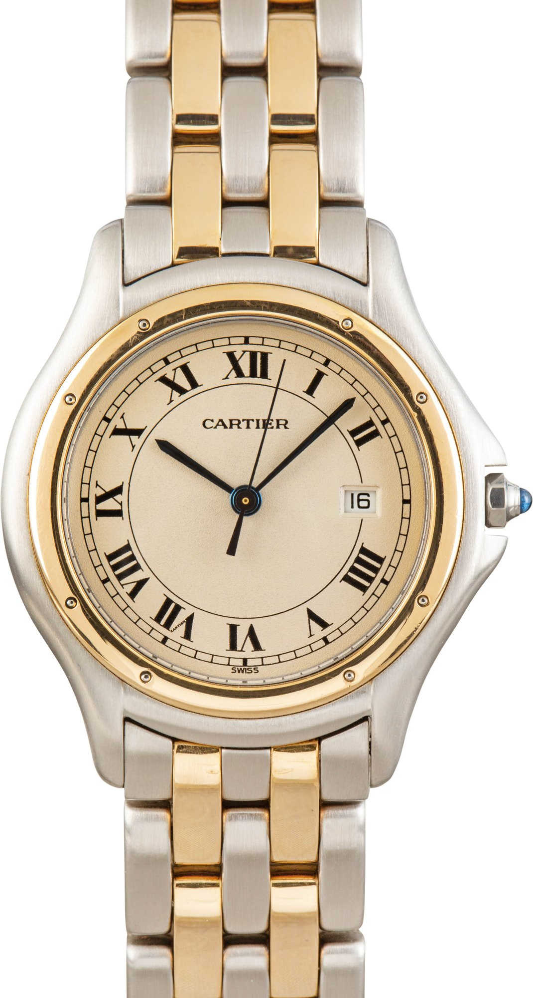 Cartier Cougar Ref W35006B6 Steel & Yellow Gold