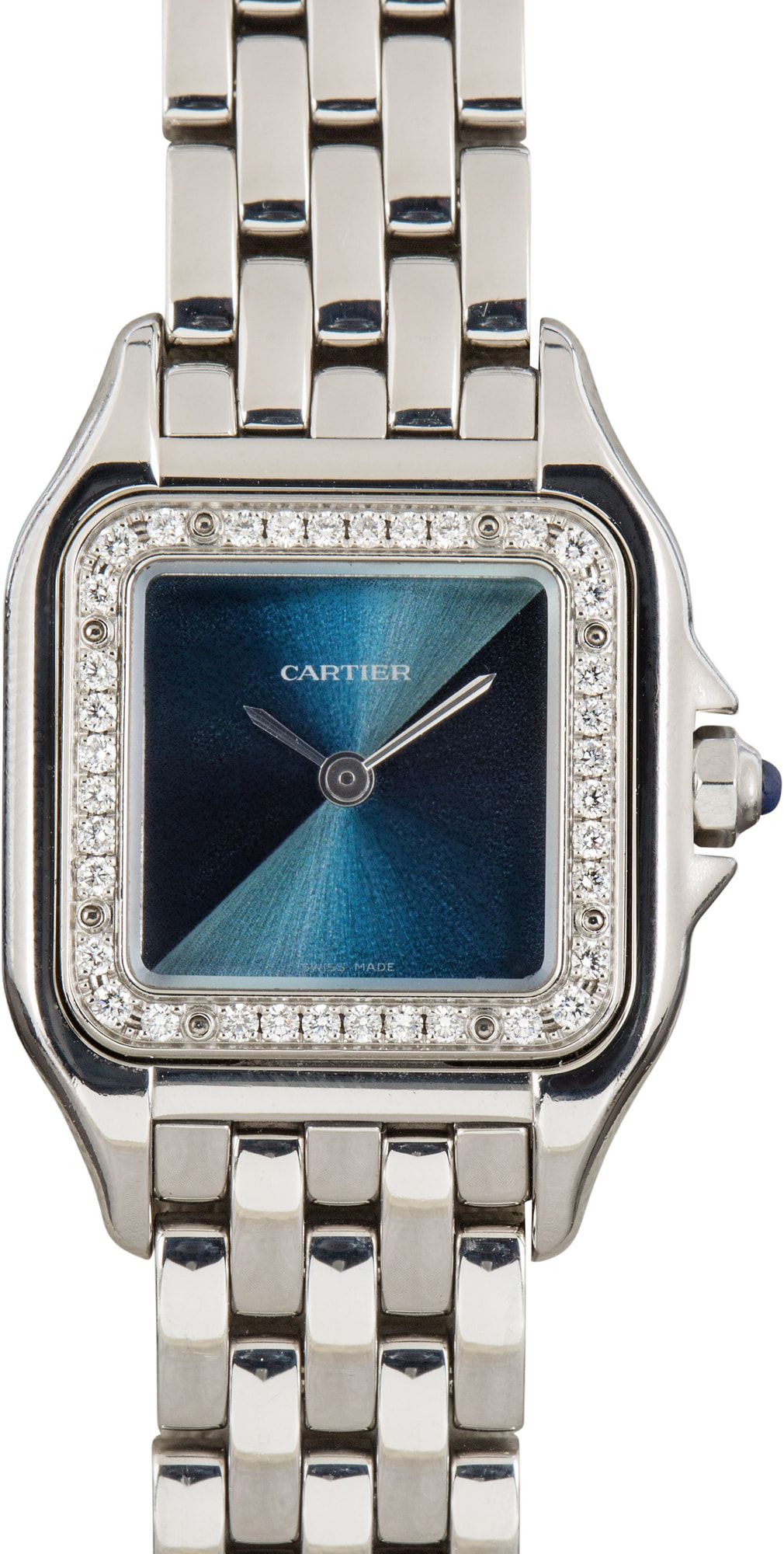 Panthere watch Greats Women\'s Silver Watch with Blue Accents Cartier Panthere Stainless Steel W4PN0013 | SwissWatchExpo main image 2