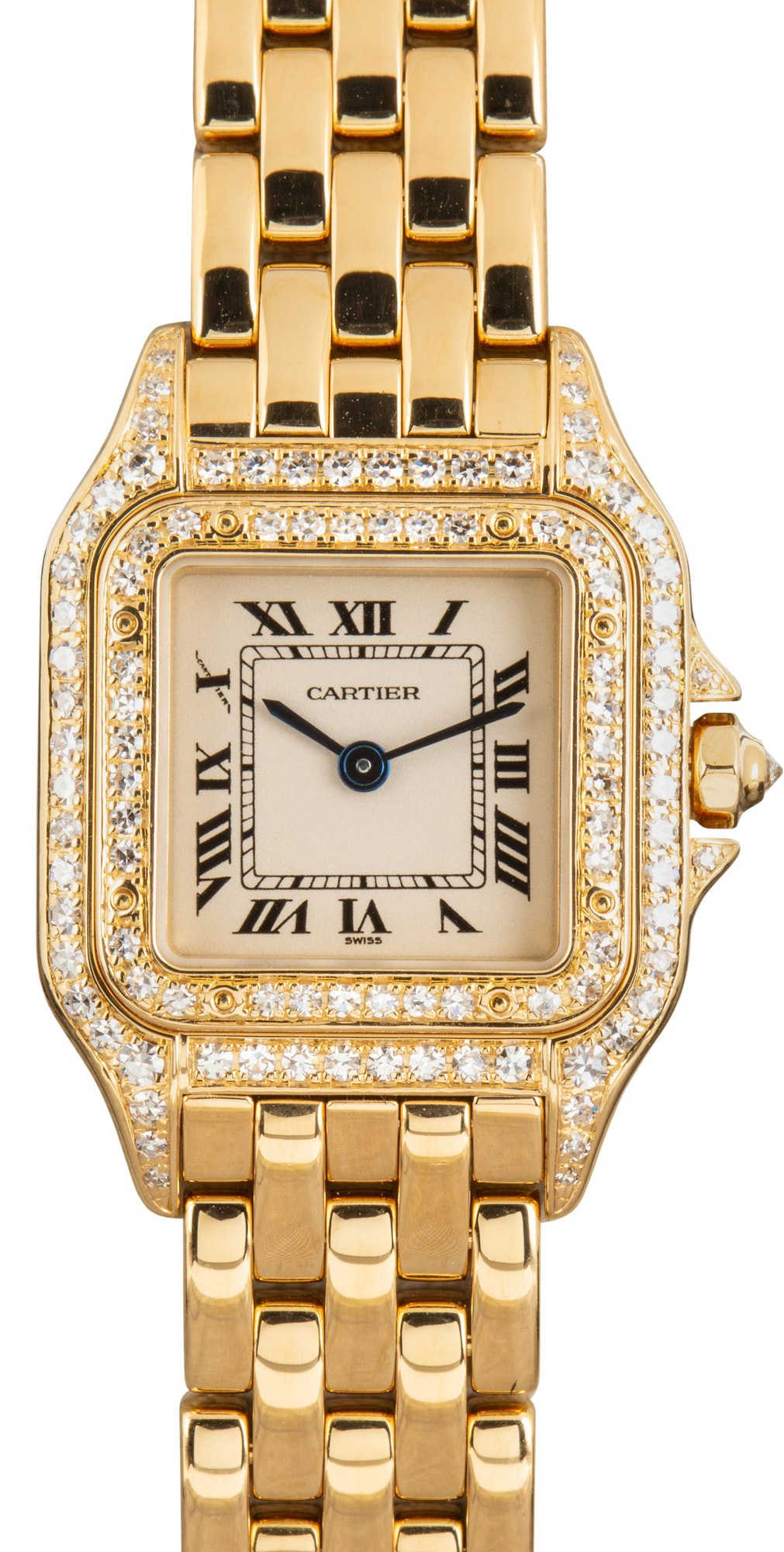 Cartier Panthere WF3072B9 Diamond Case & Bezel