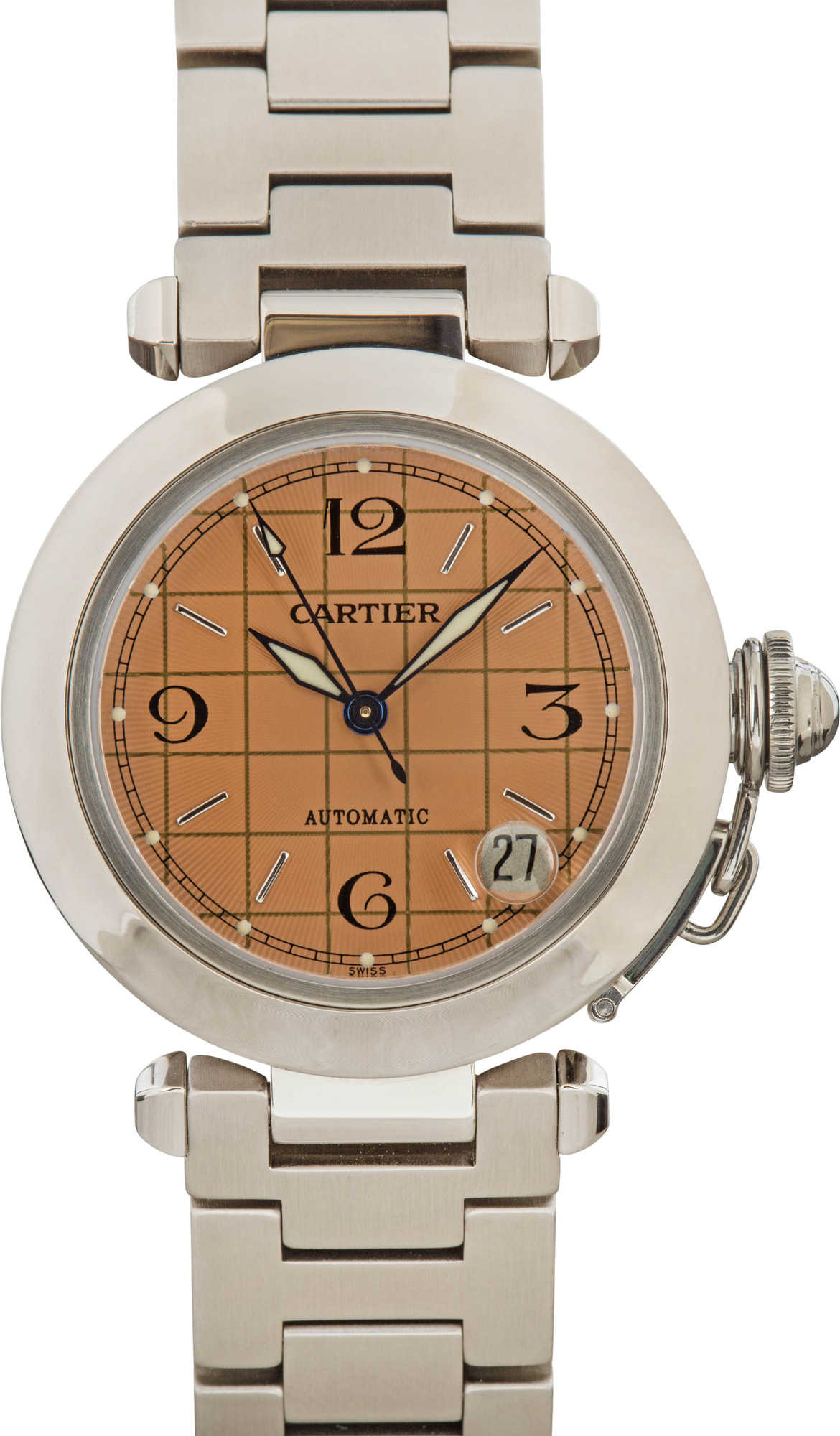 Ladies Cartier Pasha Black Dial