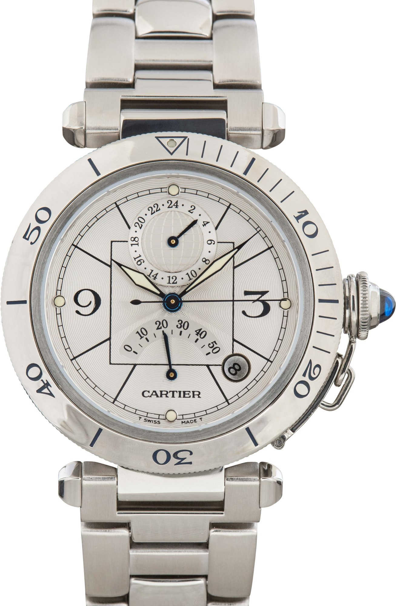 Cartier Pasha W31037H3 Stainless Steel