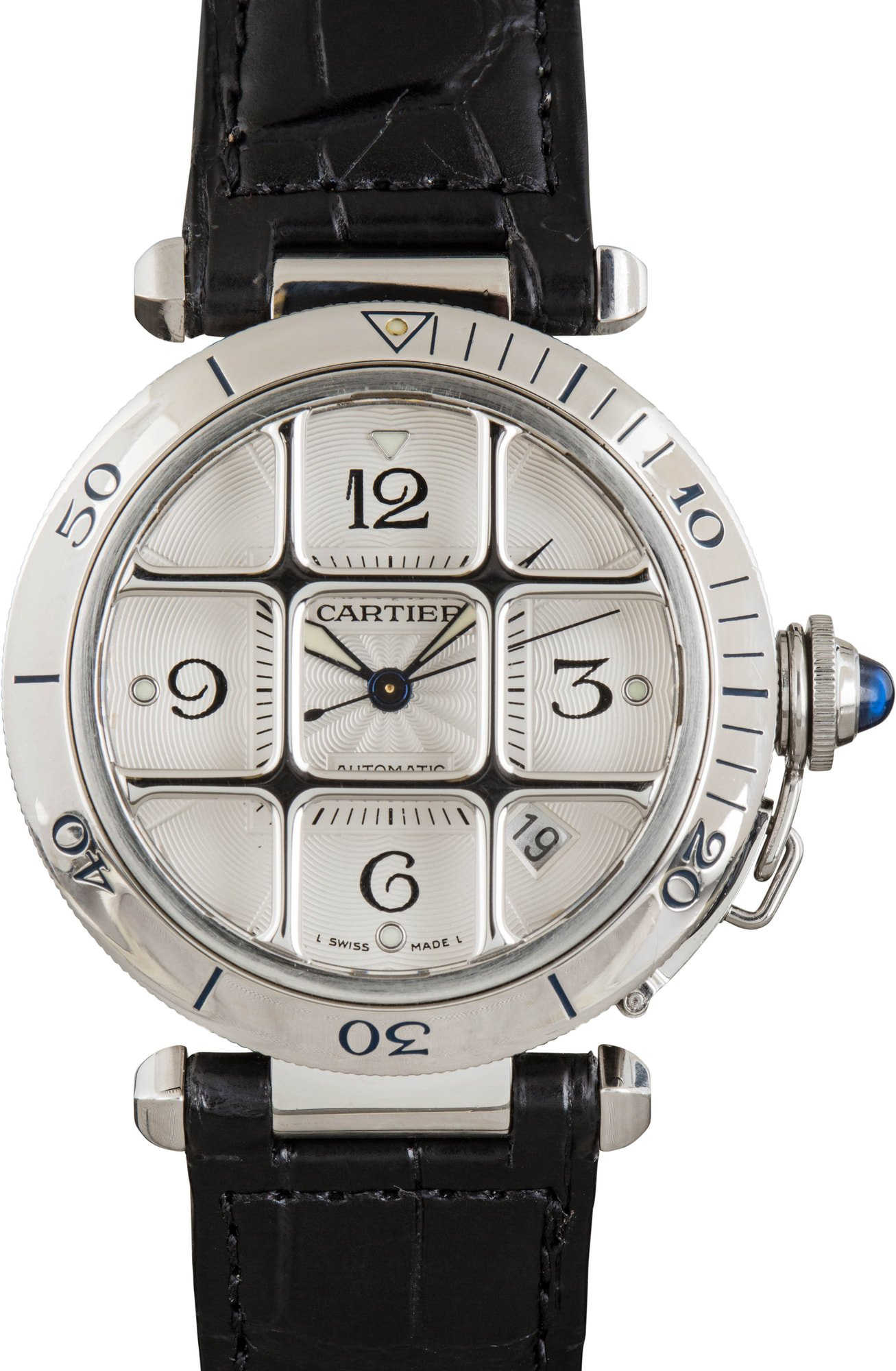 Cartier Pasha Diver Ref W3104055 Stainless Steel