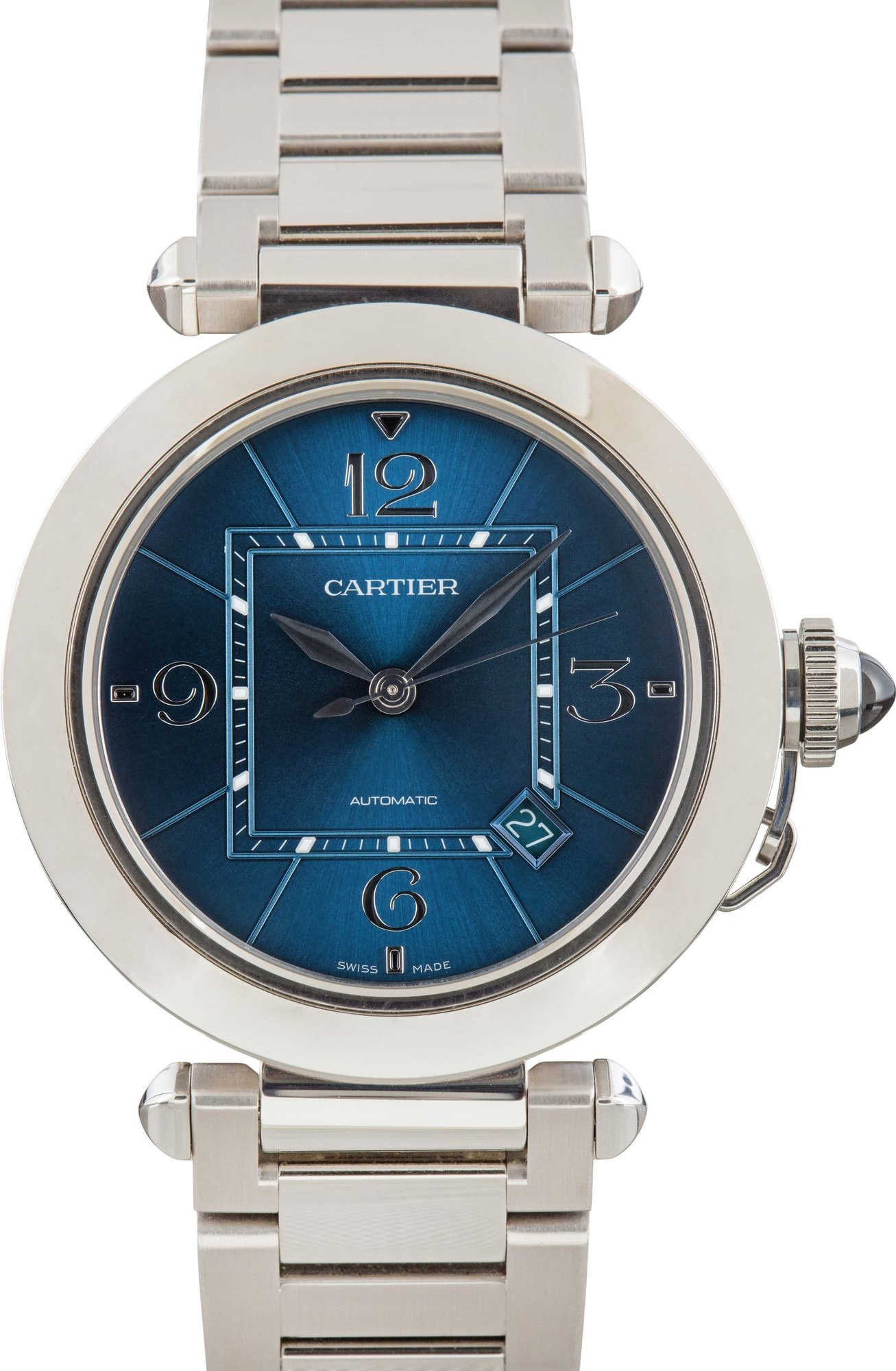 Cartier Pasha Chronograph WSPA0038 Blue Dial