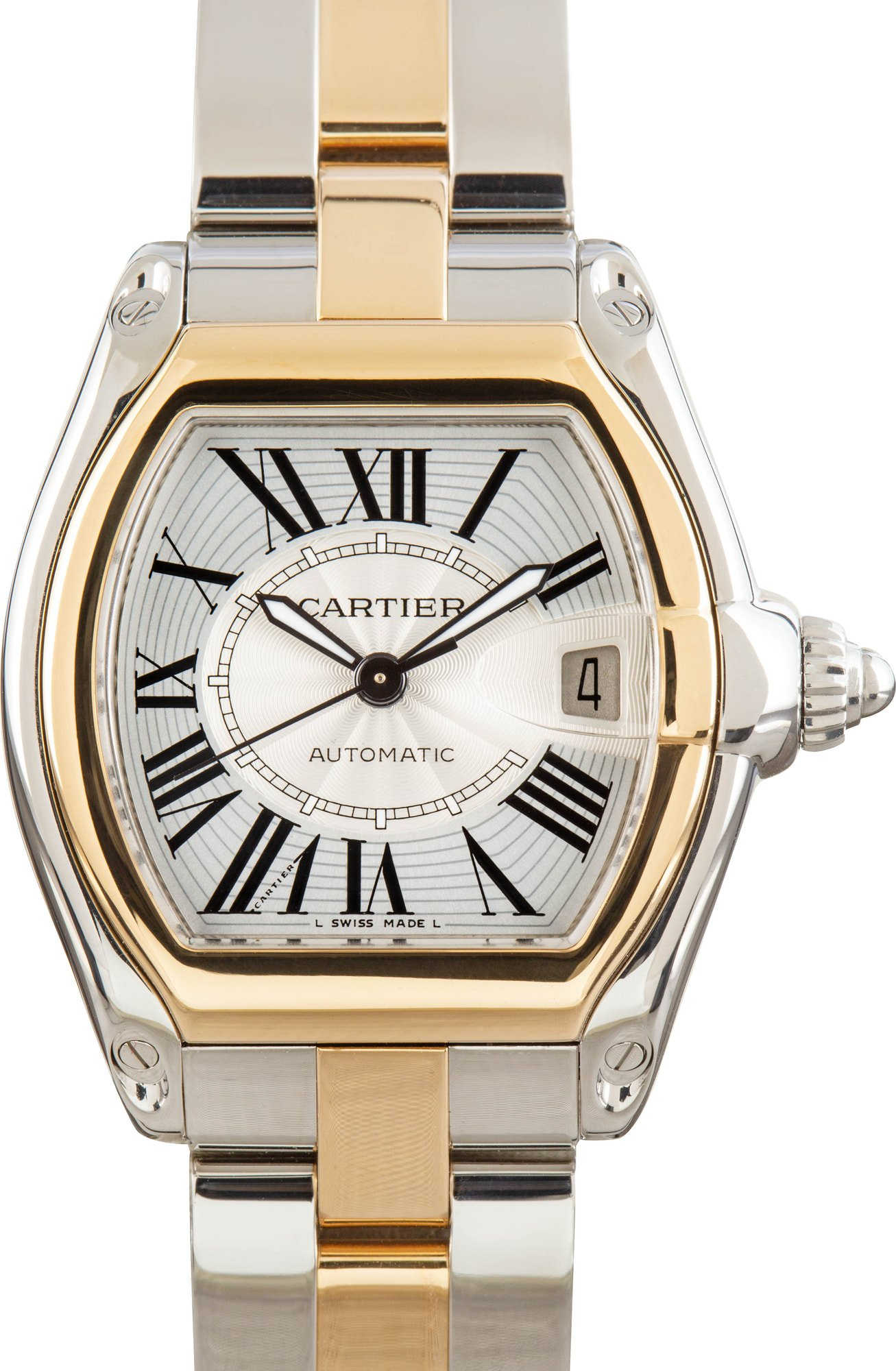 Cartier Roadster W62031Y4 Steel & Yellow Gold