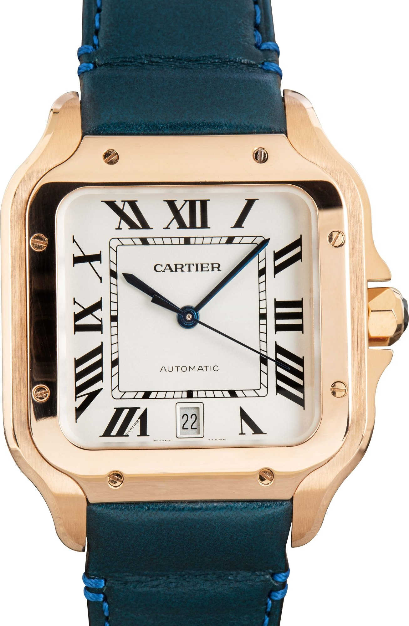 Pre-Owned Santos de Cartier 18k Rose Gold