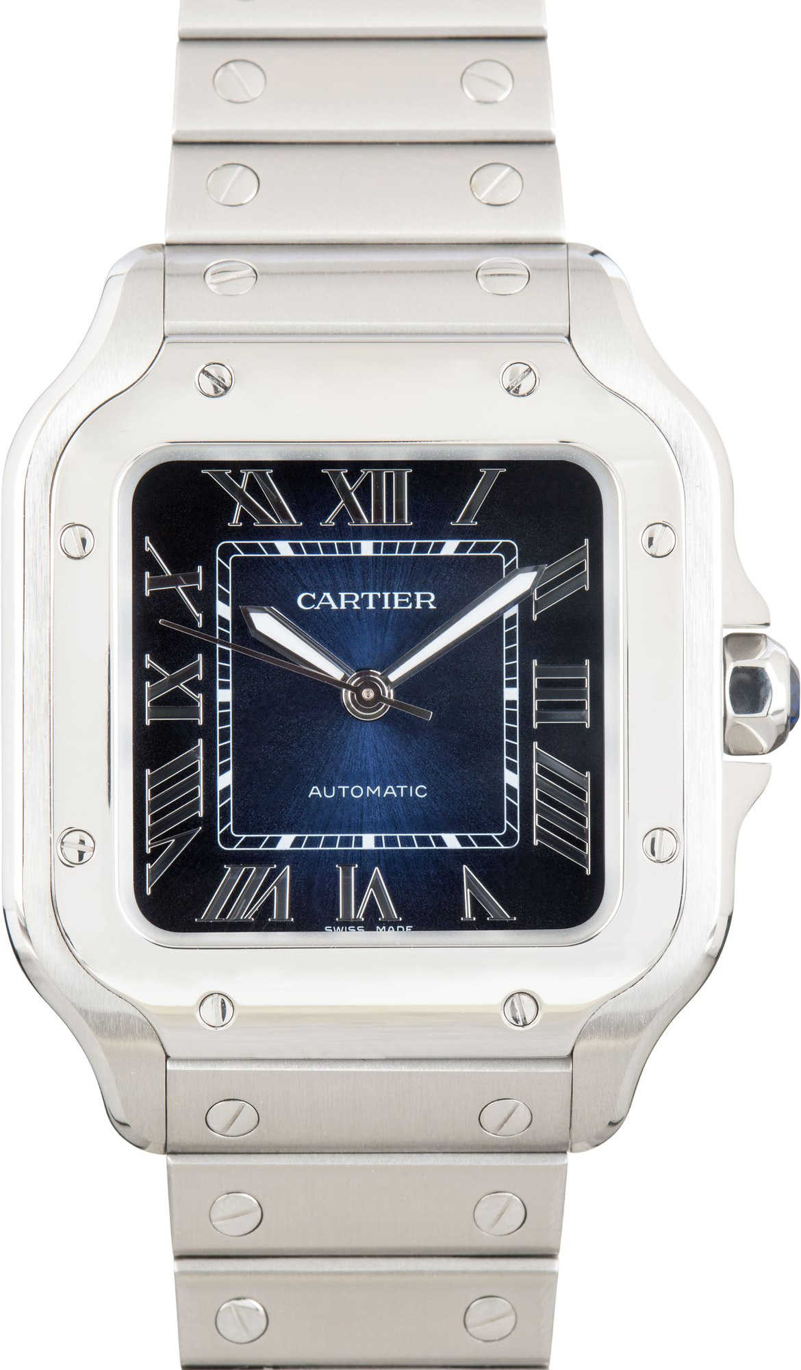 Santos de Cartier WSSA0063 Medium Model Blue Dial