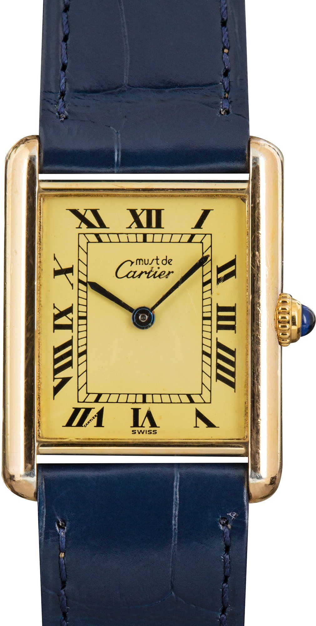 Cartier Tank Vermeil Roman Dial
