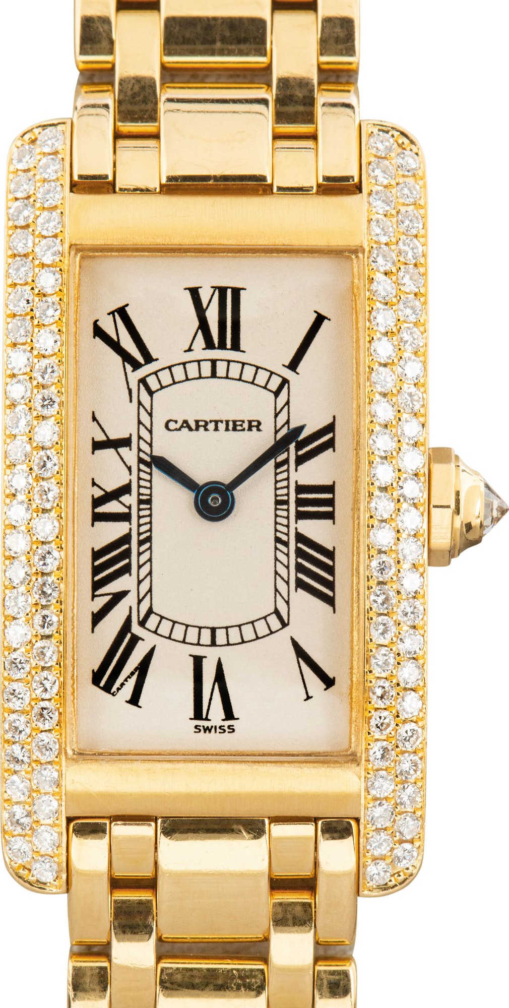 Cartier Tank Americaine WB7012K2 Diamond Case