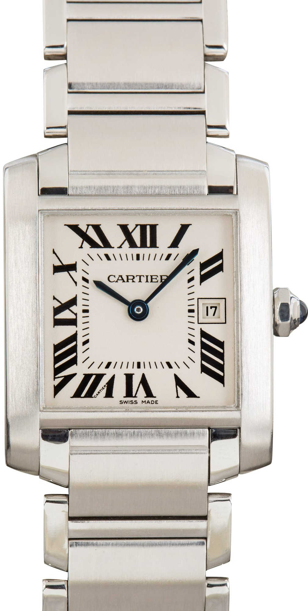 Cartier Tank Francaise W51011Q3 Silver Roman Dial
