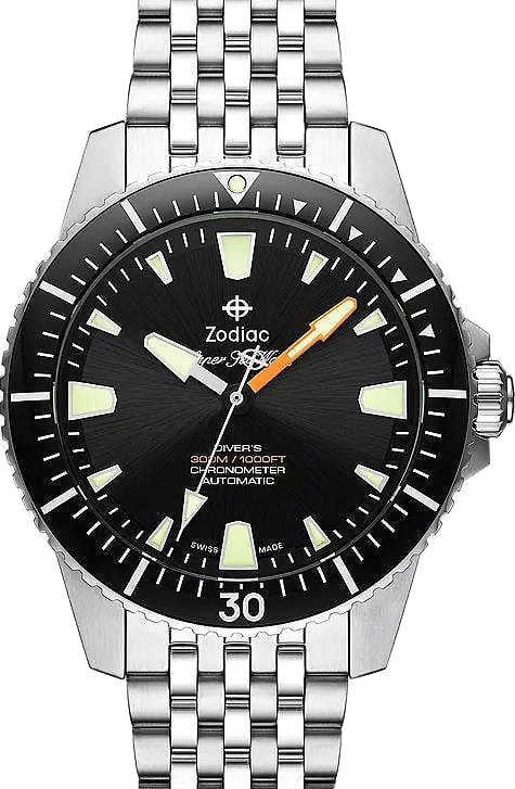 Zodiac Super Sea Wolf Pro-Diver ZO3552 Stainless Steel