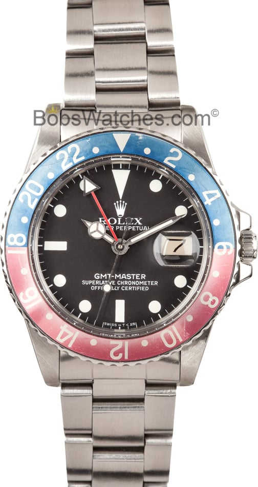 Vintage Rolex GMT-Master II Pepsi Bezel 16750 1