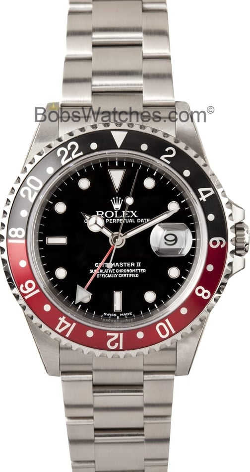 Rolex GMT-Master II 16710 - Coke Insert No Holes Case - Master II