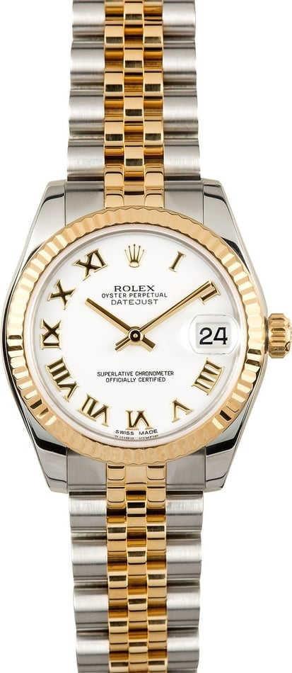 Rolex Mid-size Datejust 178273 White