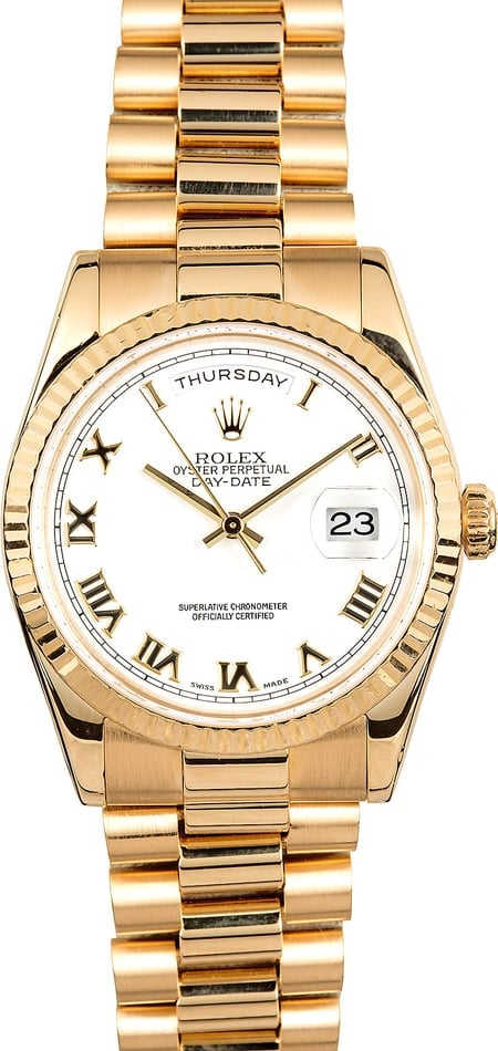 Rolex President Day-Date 118238 Roman Dial