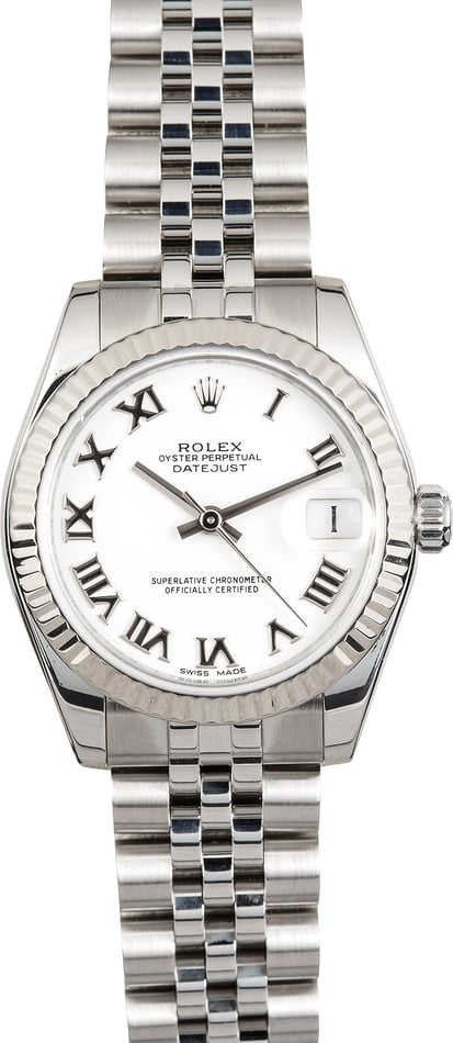Rolex Datejust 178274 White Dial Mid-Size