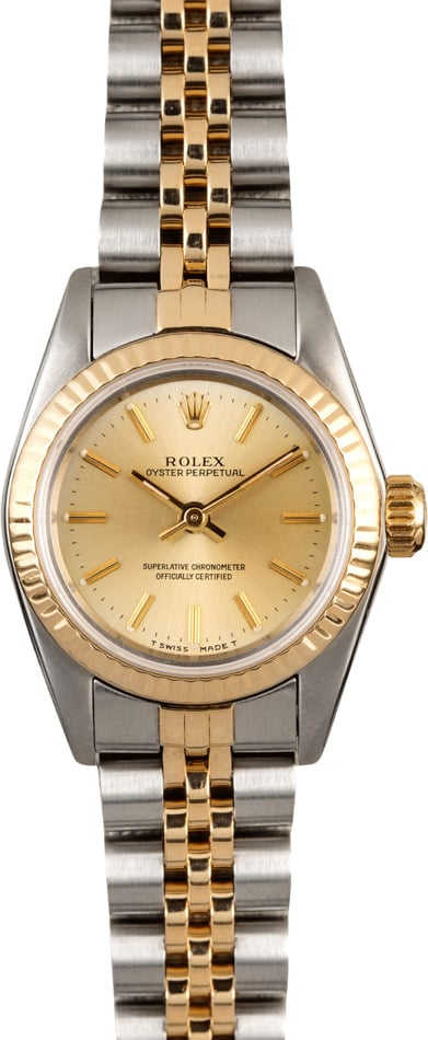 ROLEX OYSTER PERPETUAL LADY 67193 3コマ Buy Used Rolex Oyster Perpetual 67193 | Bob's Watches - Sku