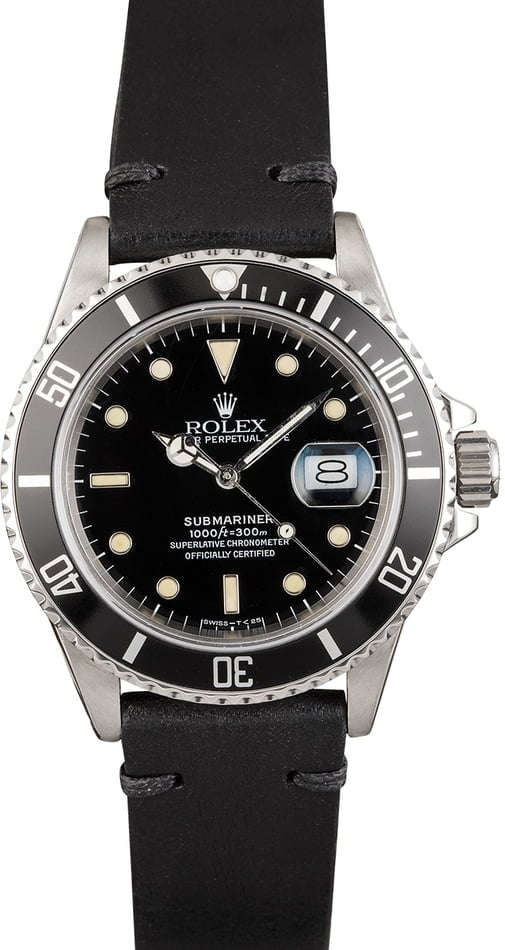 Buy Used Rolex Submariner 168000 Bob s Watches Sku 118461 1